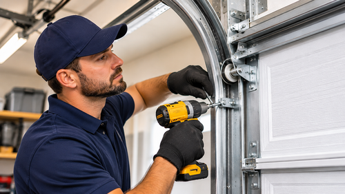 Residential garage door maintenance and repair