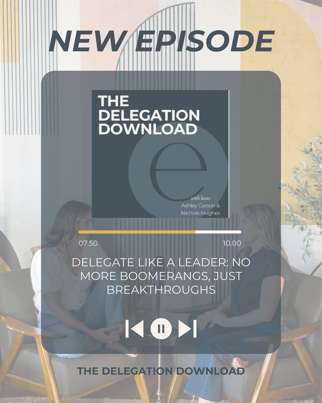 In case you missed it, Episode 6 of The Delegation Download Podcast is now streaming.
&nbsp;
Ashley and Nichole unpack how to build delegation habits that actually last, without micromanaging or losing momentum.
&nbsp;
From feedback to accountability