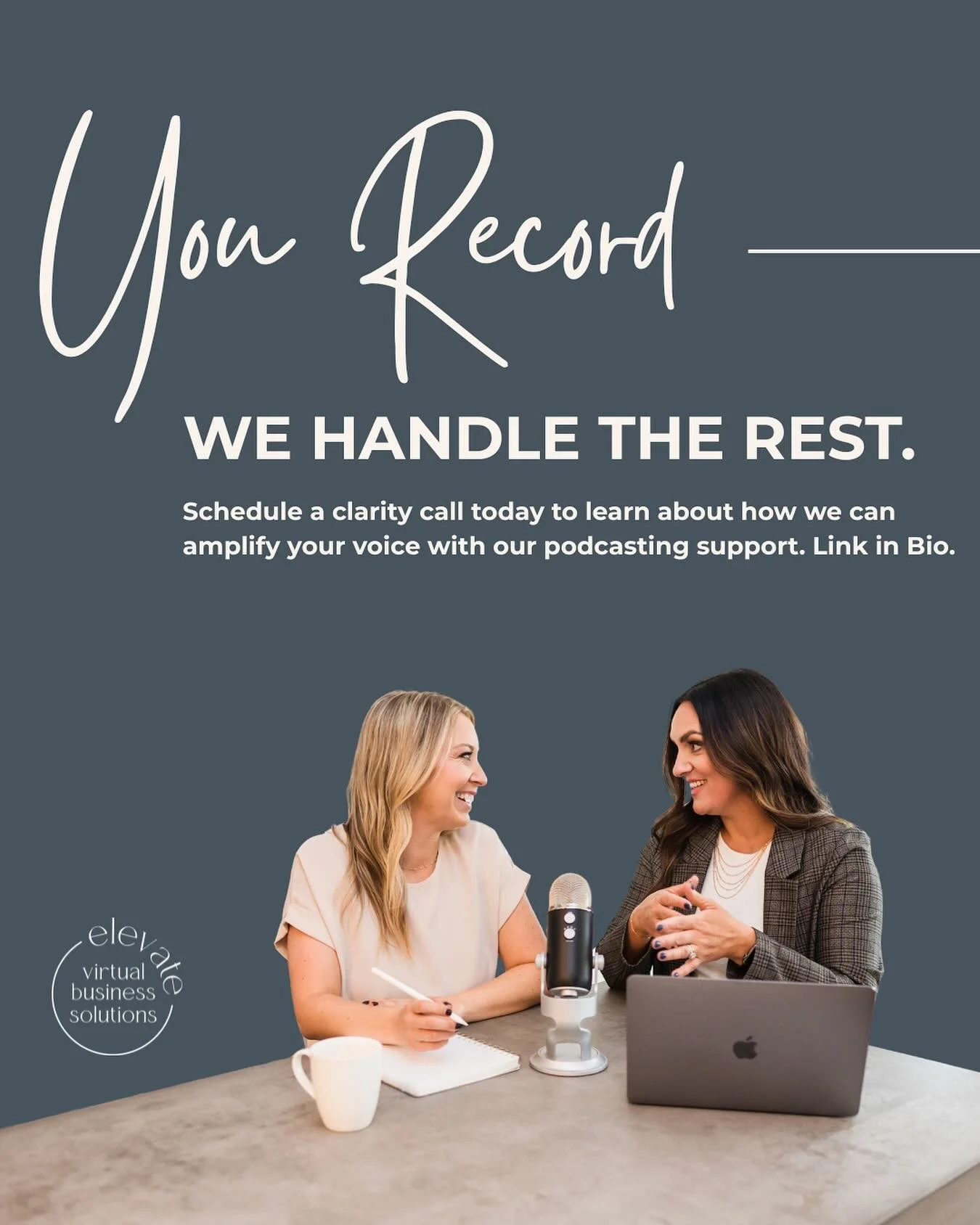 🎙️ Want to stay consistent with your podcast without adding to your workload?
&nbsp;
We offer full-service podcast support in collaboration with Smart Podcast Solutions, so you can focus on the conversation while we manage all the behind-the-scenes 