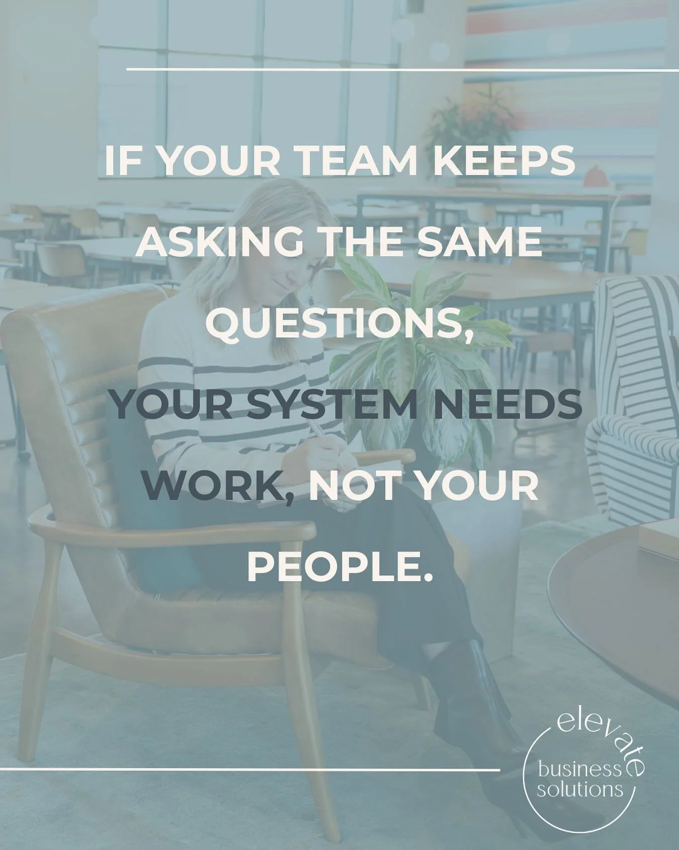 Confusion isn&rsquo;t a people problem. It&rsquo;s a systems problem.
&nbsp;
Let that sink in.
&nbsp;
Build clarity into your operations, and your team will rise to it.
&nbsp;
#leadershipclarity #systemswork #delegatetoelevate