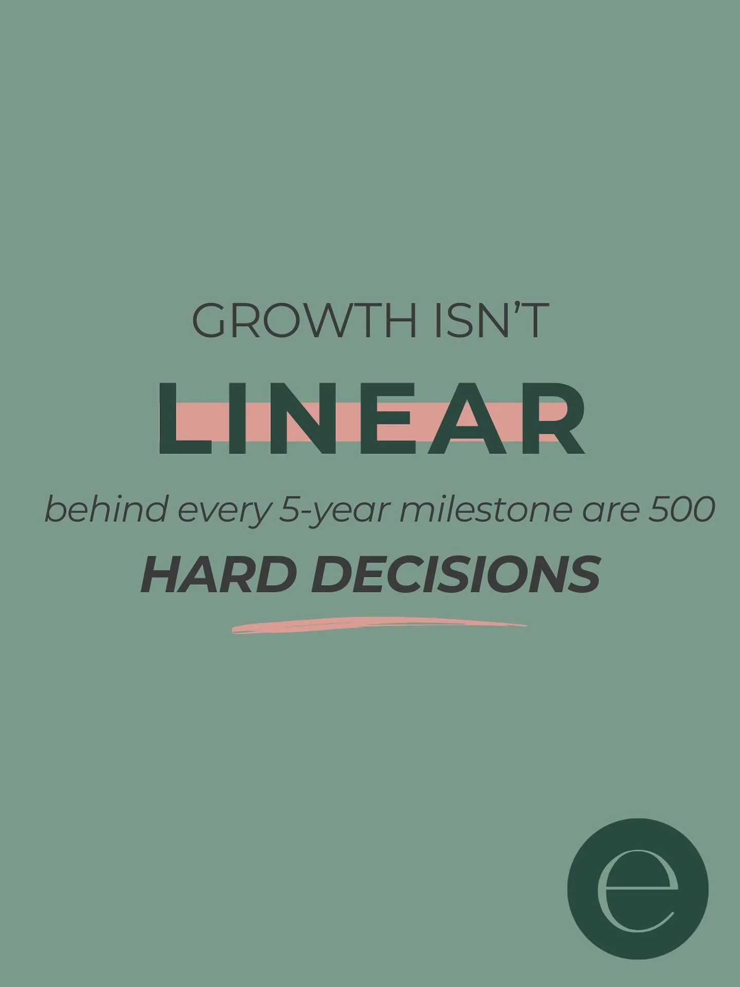 Five years in business doesn&rsquo;t mean five years of smooth growth.
&nbsp;
It means:
&bull; Pivots
&bull; Pricing changes
&bull; Letting go of things that no longer fit
&bull; Investing before you feel &ldquo;ready.&rdquo;
&bull; Choosing long-ter