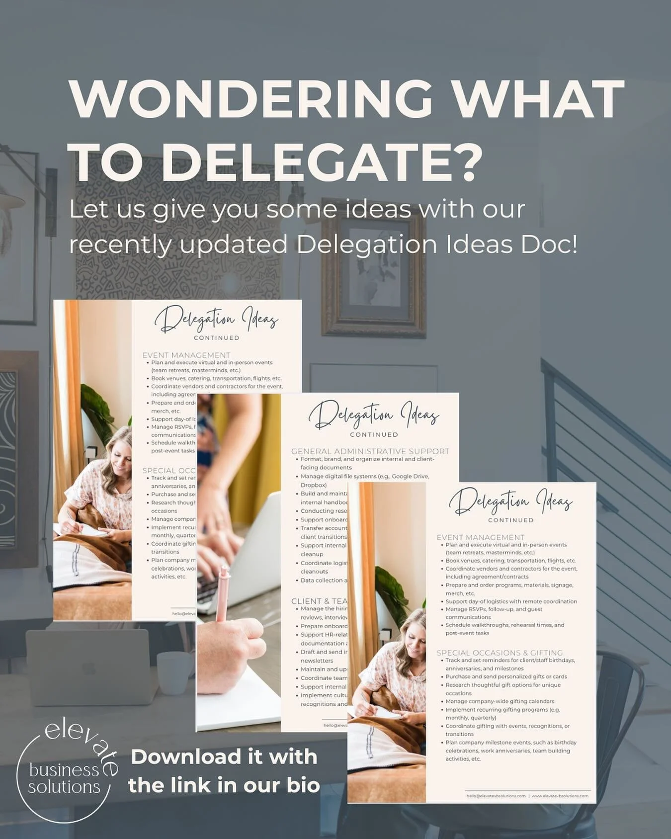 Delegating is something that is learned. And with every learned skill, it takes practice to master it!
&nbsp;
Whether you are delegating for the first time or are a seasoned pro, figuring out what to delegate can be tricky.
&nbsp;
But it doesn&rsquo;