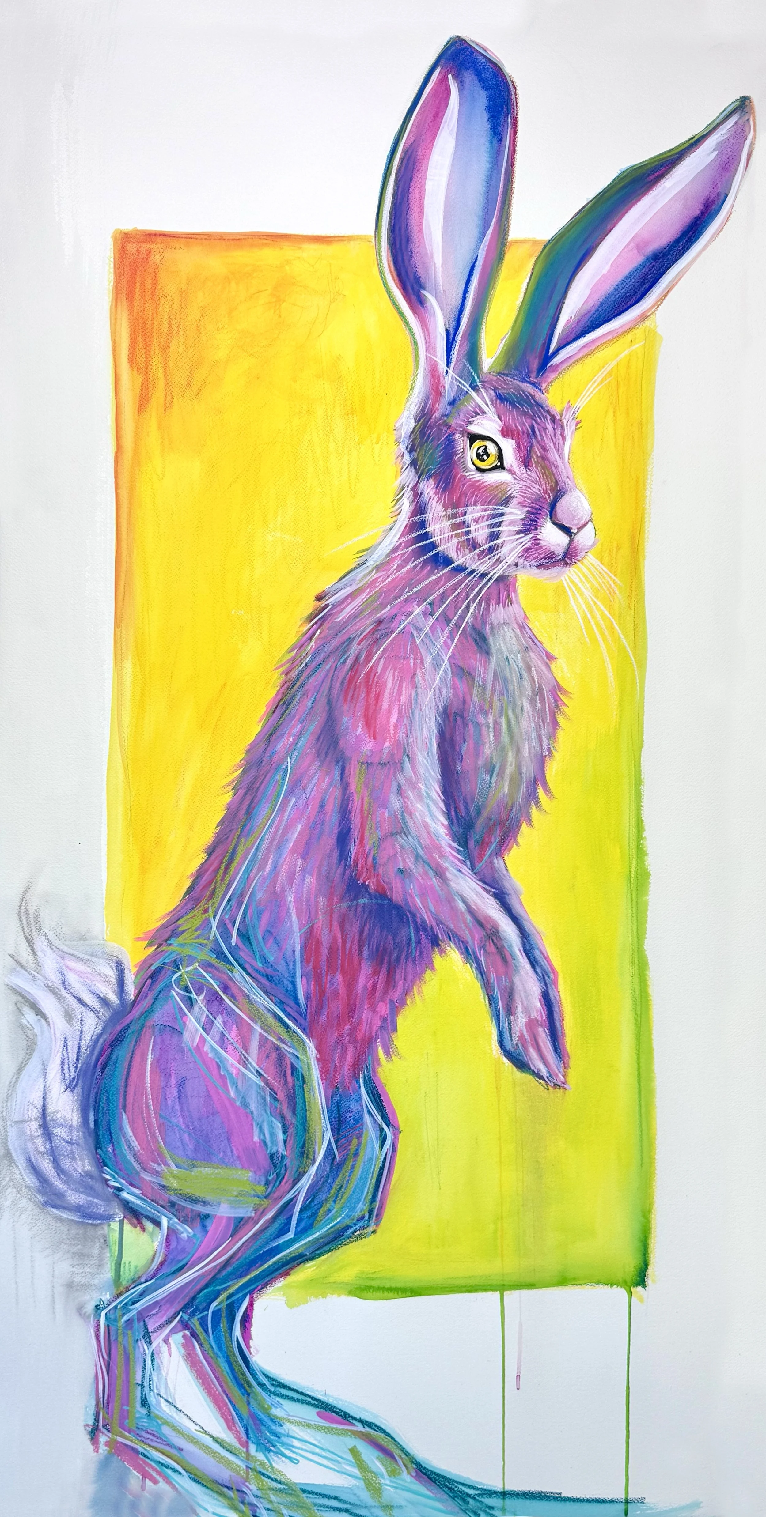 Betsy Wild Hare Rising 24 x 48in Mixed Media .jpg