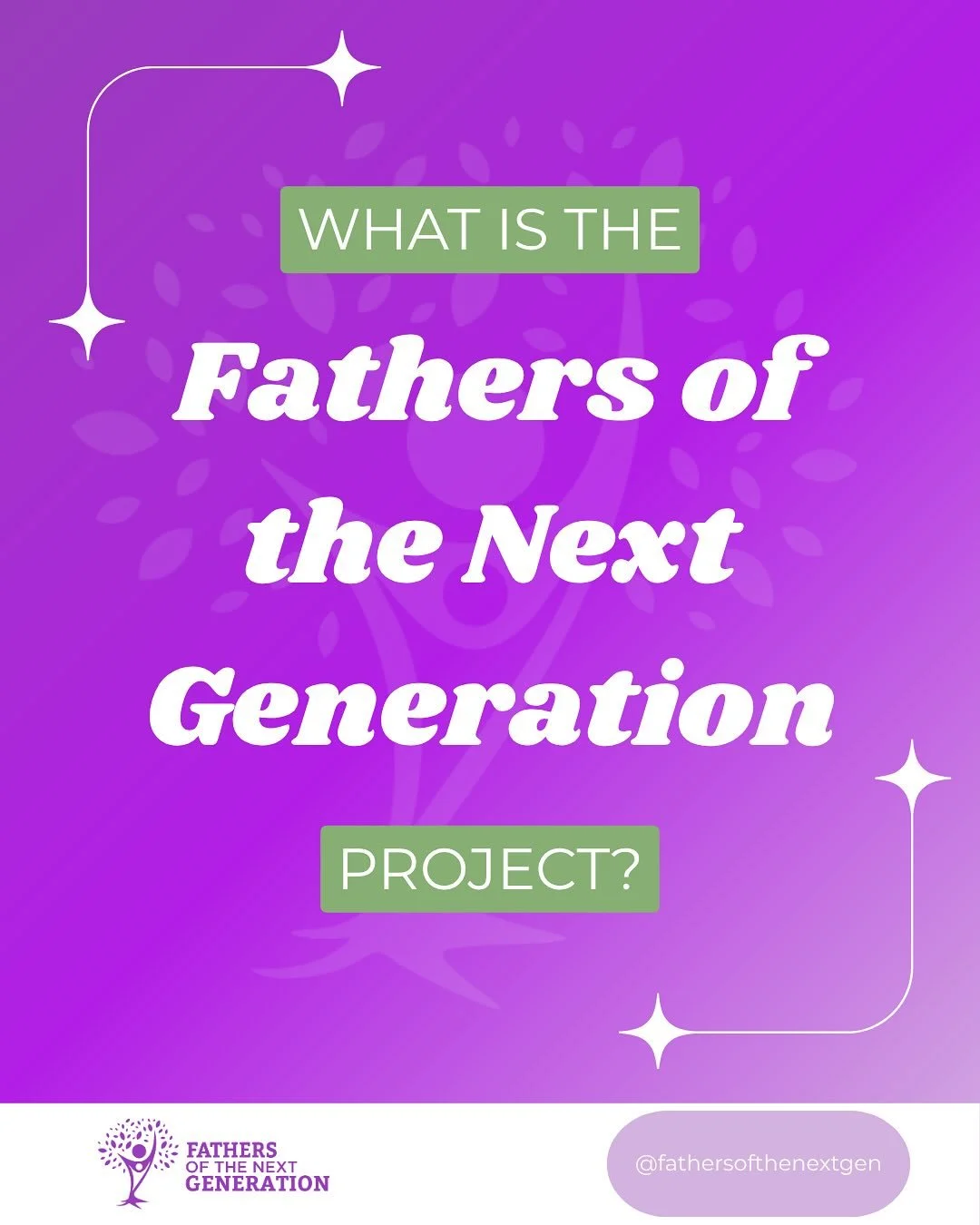 What is the FOTNG Project? 💜 Swipe to find out ➡️ and learn more at the link in our bio 🔗