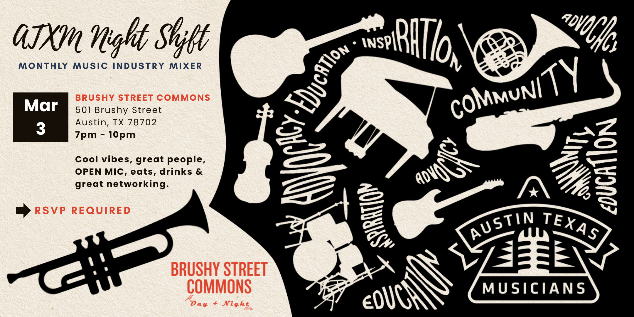 ATXM Night Shift Returns Tuesday, March 3rd — Austin’s Music Industry Comes Together