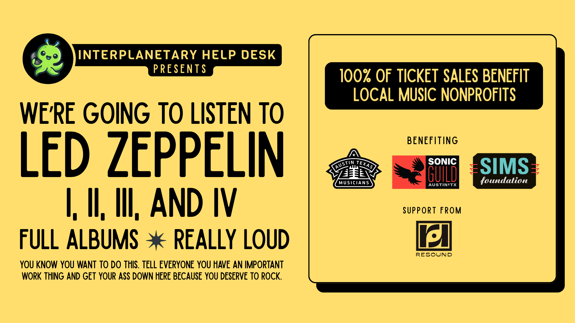 Full Albums, Really Loud: Led Zeppelin I, II, III, and IV