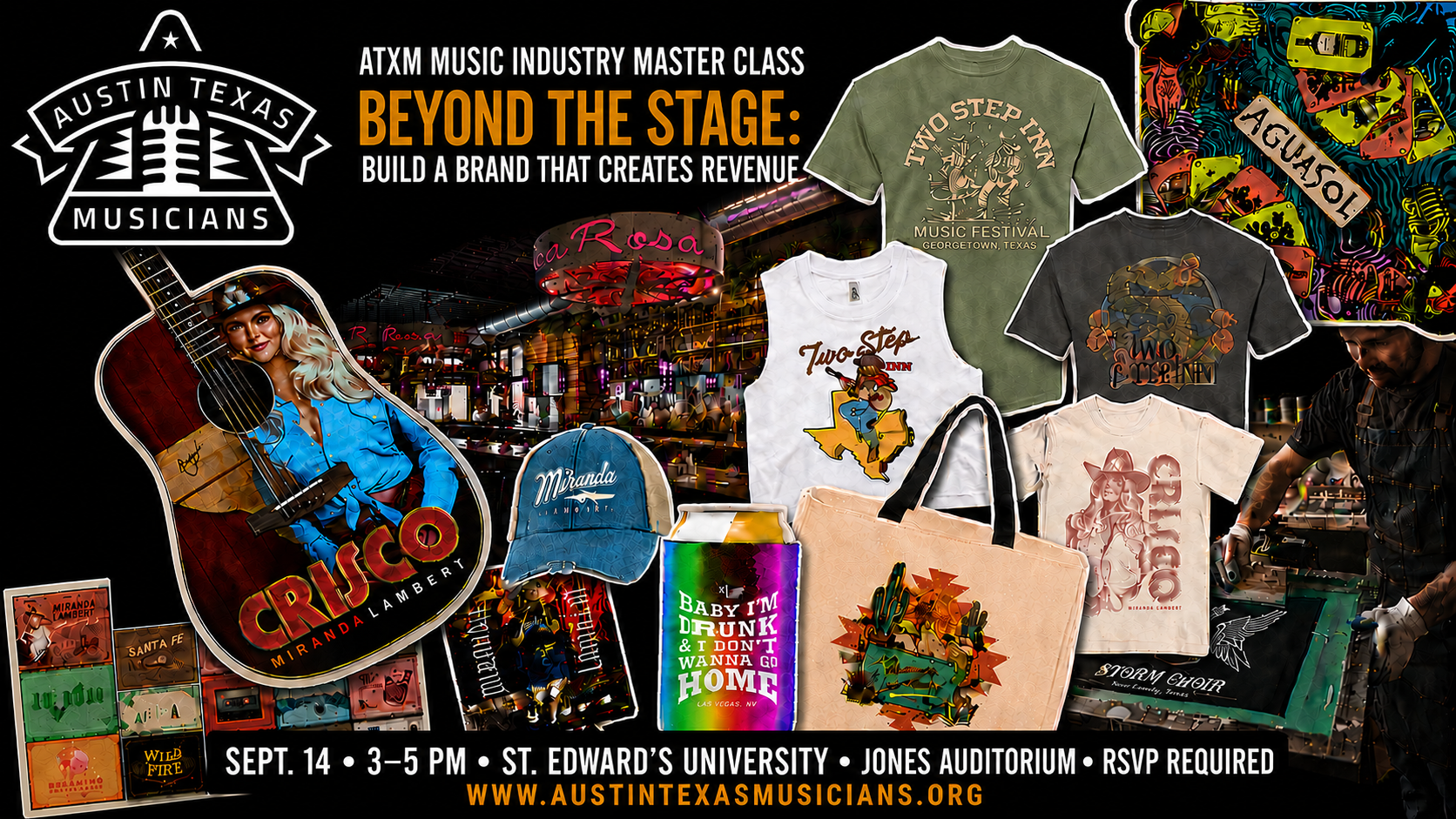 Sept. 14: ATXM Music Industry Master Class —Beyond the Stage: Build a Brand That Creates Revenue
