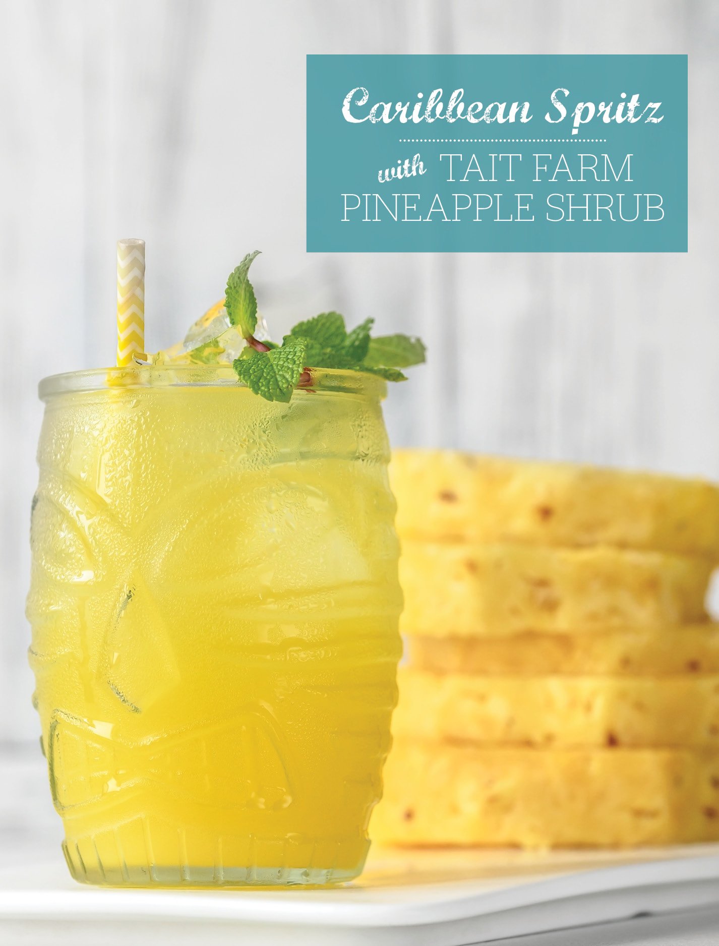 Pineapple Carribean Spritz Mocktail