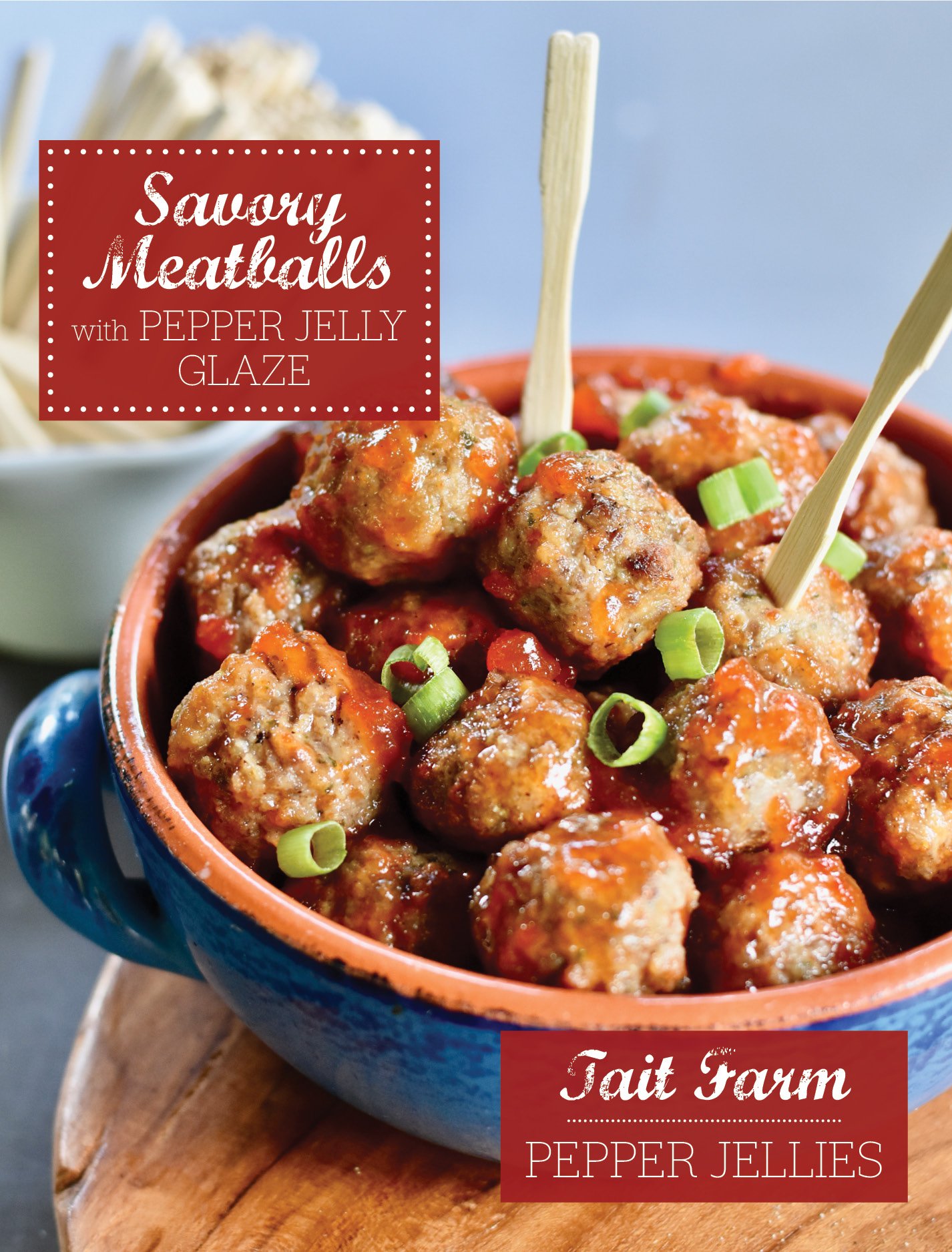 Savory Meatballs with Pepper Jelly Glaze