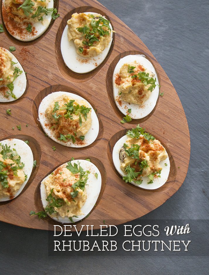 Deviled Eggs with Chutney