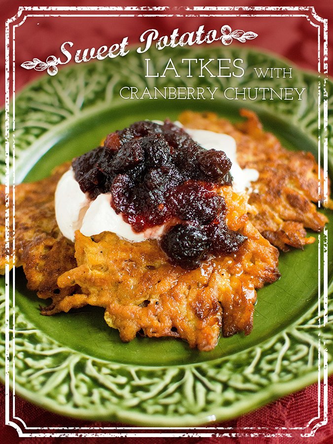 Sweet Potato Latkes with Chutney