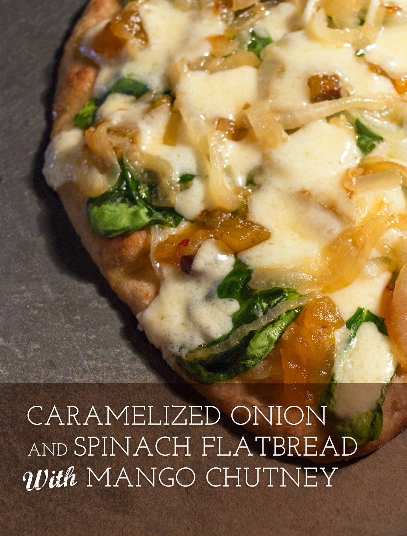 Carmelized Onion &amp; Spinah Flatbread