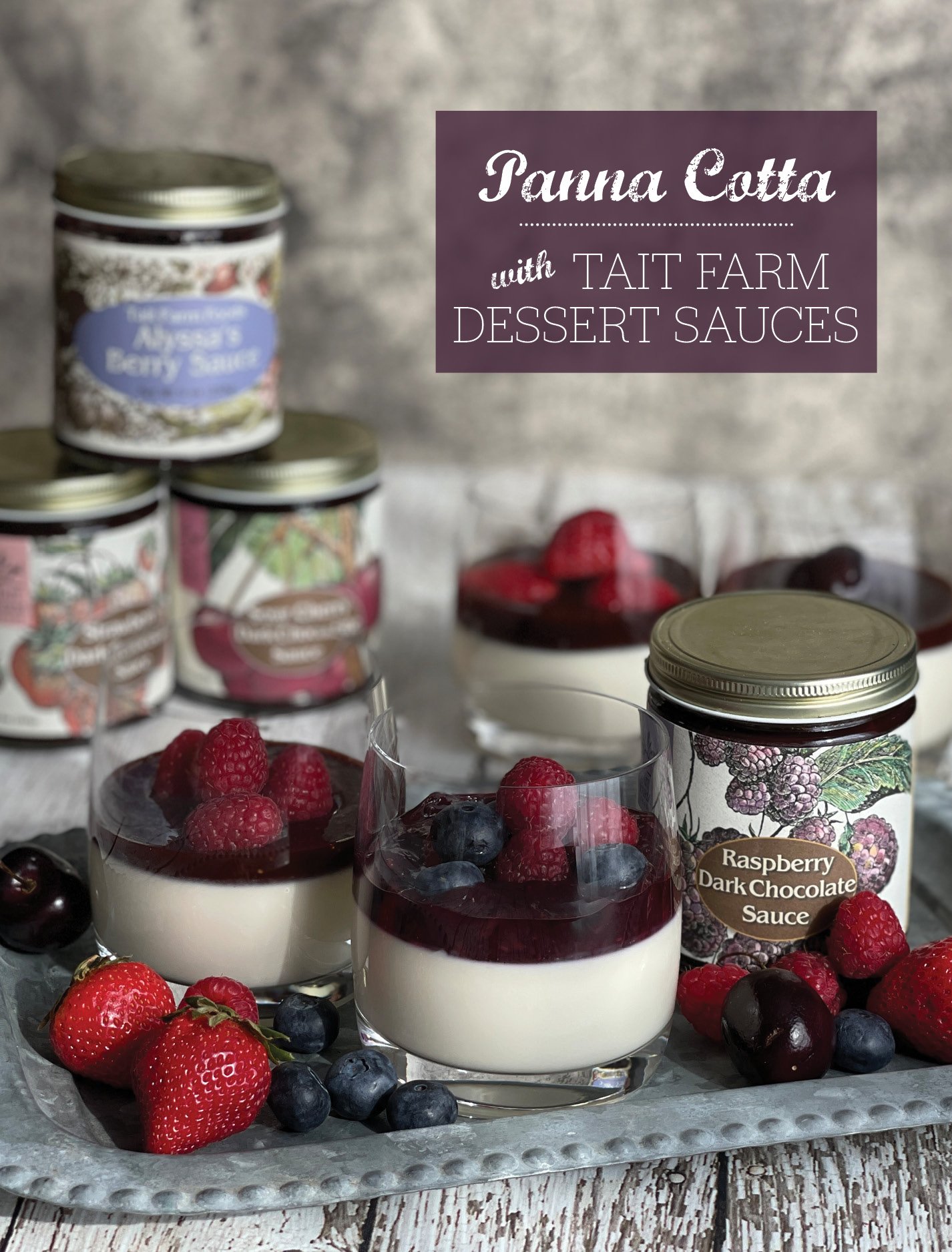 Fruit &amp; Chocolate Panna Cotta