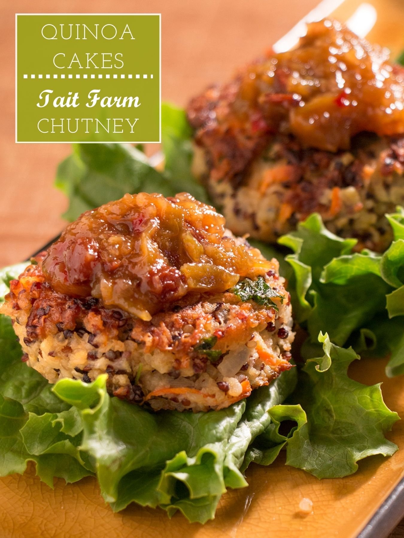 Quinoa Cakes with Chutney