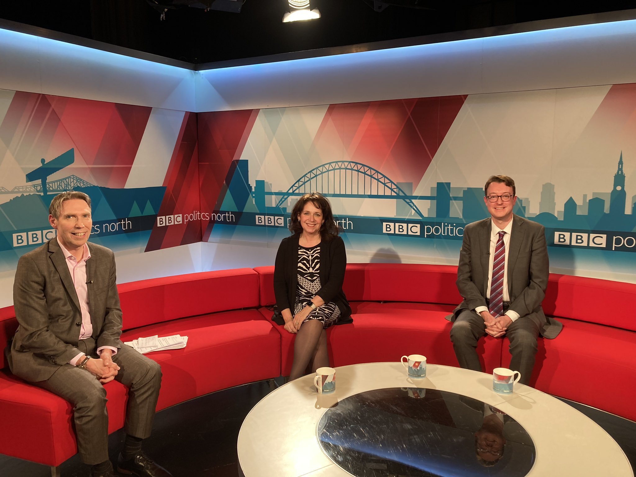 Richard Moss with Sunderland Central MP Julie Elliott (Labour) and Chief Secretary to the Treasury Simon Clarke (Conservative MP for Middlesbrough South & East Cleveland)