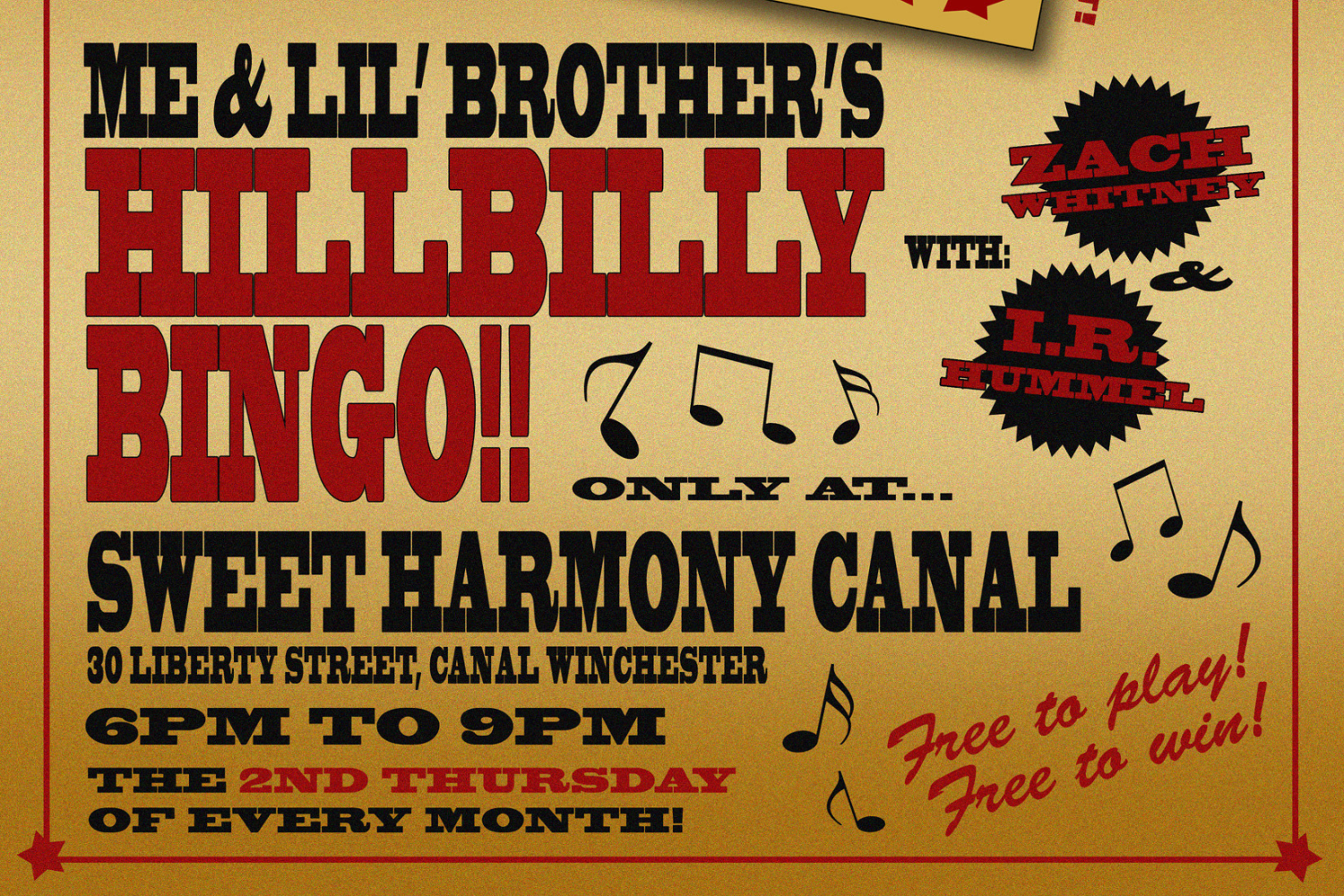 Live Music Bingo 