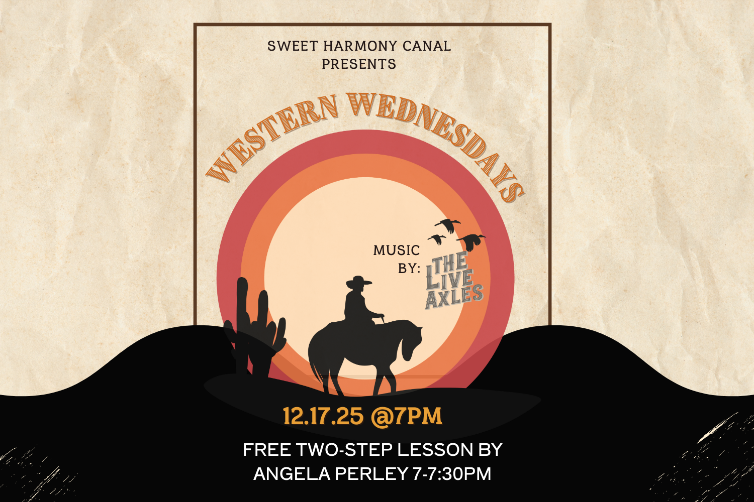 Western Wednesdays - Free Two-Step Lesson and live music by The Live Axles