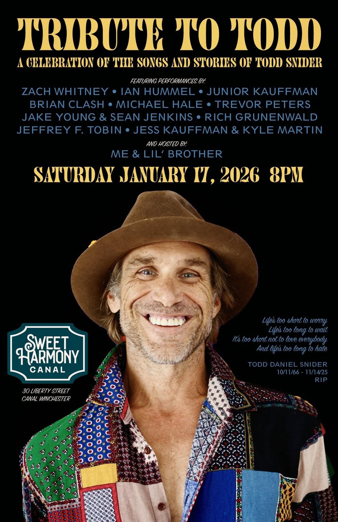 Tribute to Todd Snider