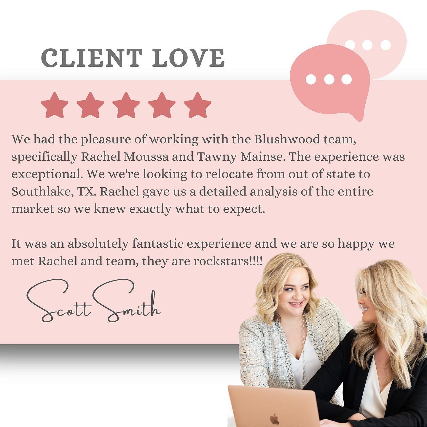 Thank you Scott and Kelly! The pleasure is all ours to know such amazing people and clients of Blushwood 💕 thank you for your trust and we are so excited for your family and your gorgeous Southlake home 🏡