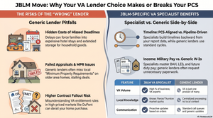 JBLM VA Loan Specialist vs Generic Lender: How to Choose the Right Mortgage Partner for Your PCS to Pierce or Thurston County
