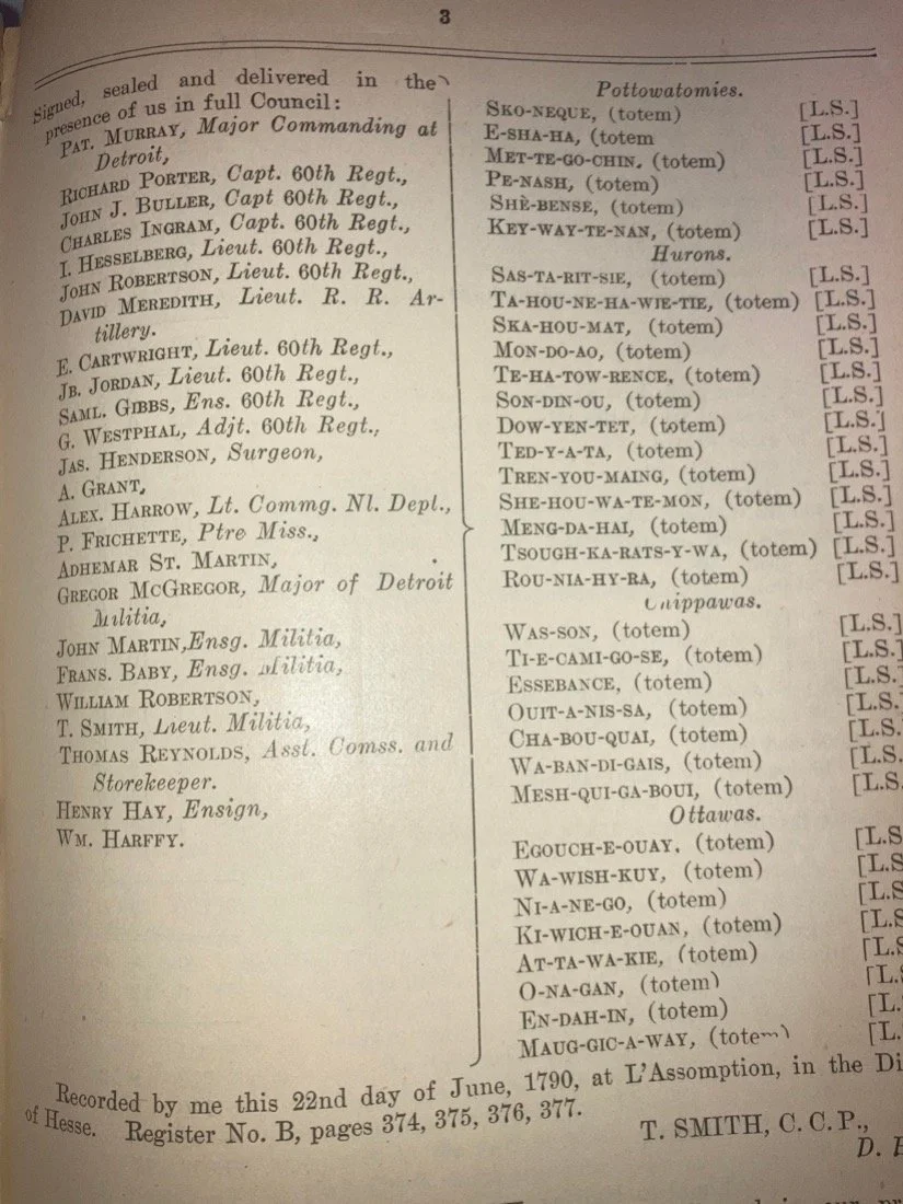 Treaties and Agreements — Bayfield Historical Society