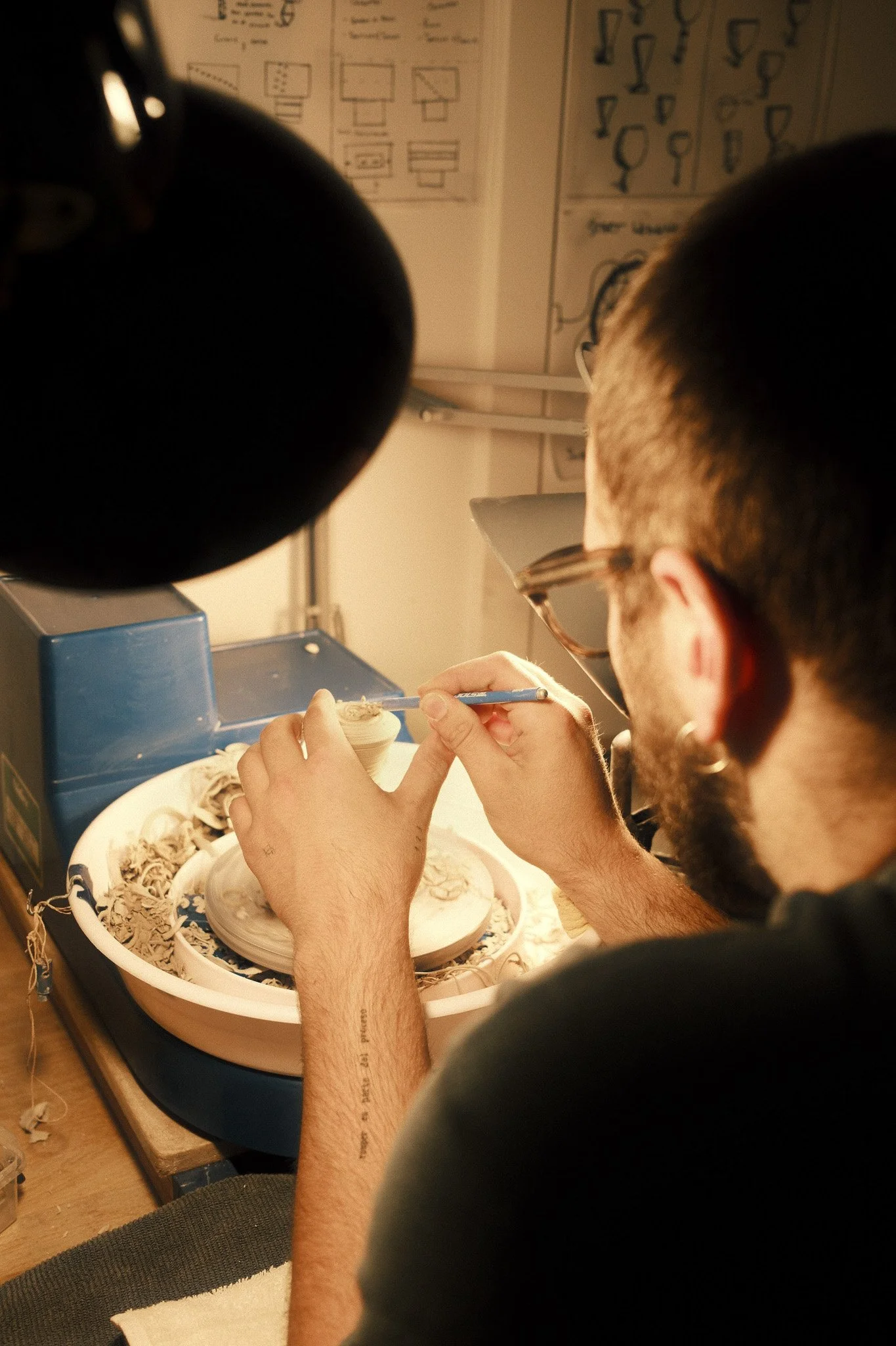 I start from the top and work my way down