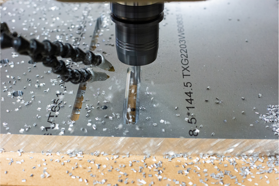 CNC Routing aluminum part