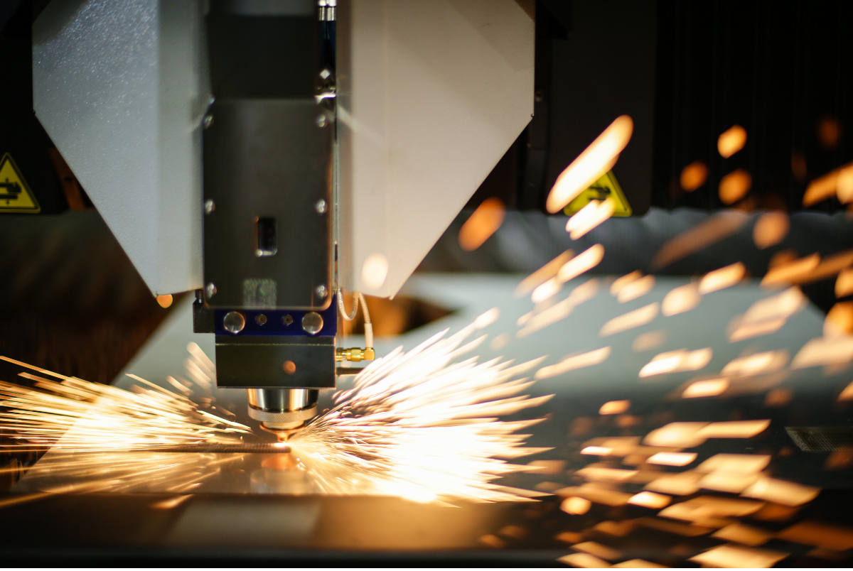 Laser cutting machine at Idaho cnc machine shop