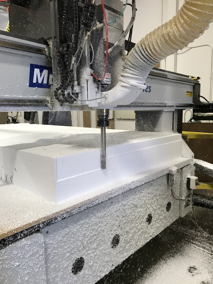 CNC Routing styrofoam part