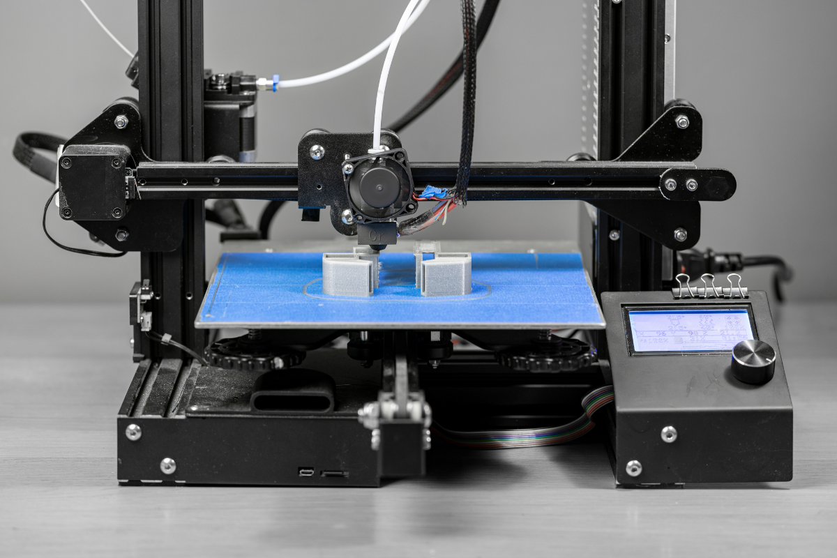 Metal part being 3d printed