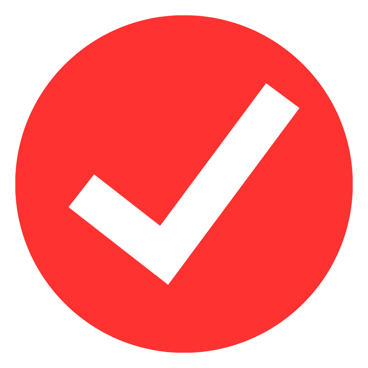 Circular checkmark
