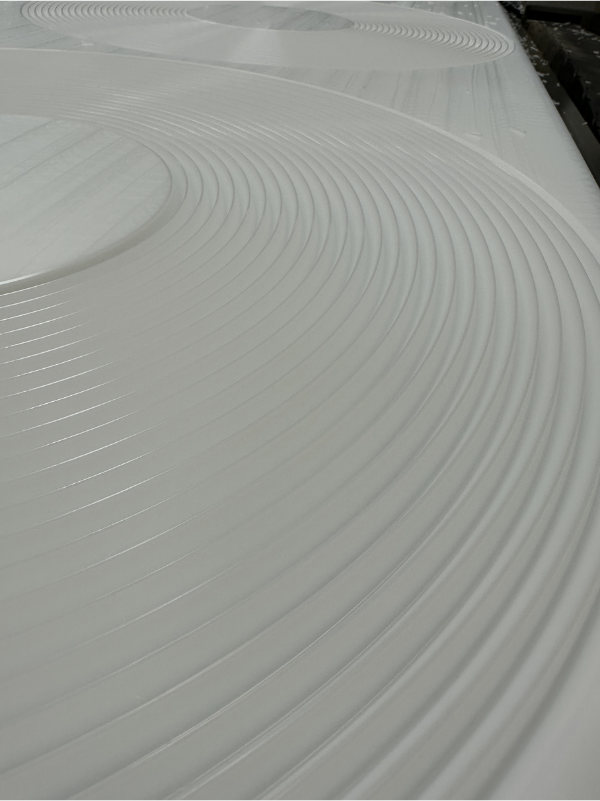 specialty plastic fabricated part at Idaho machine shop