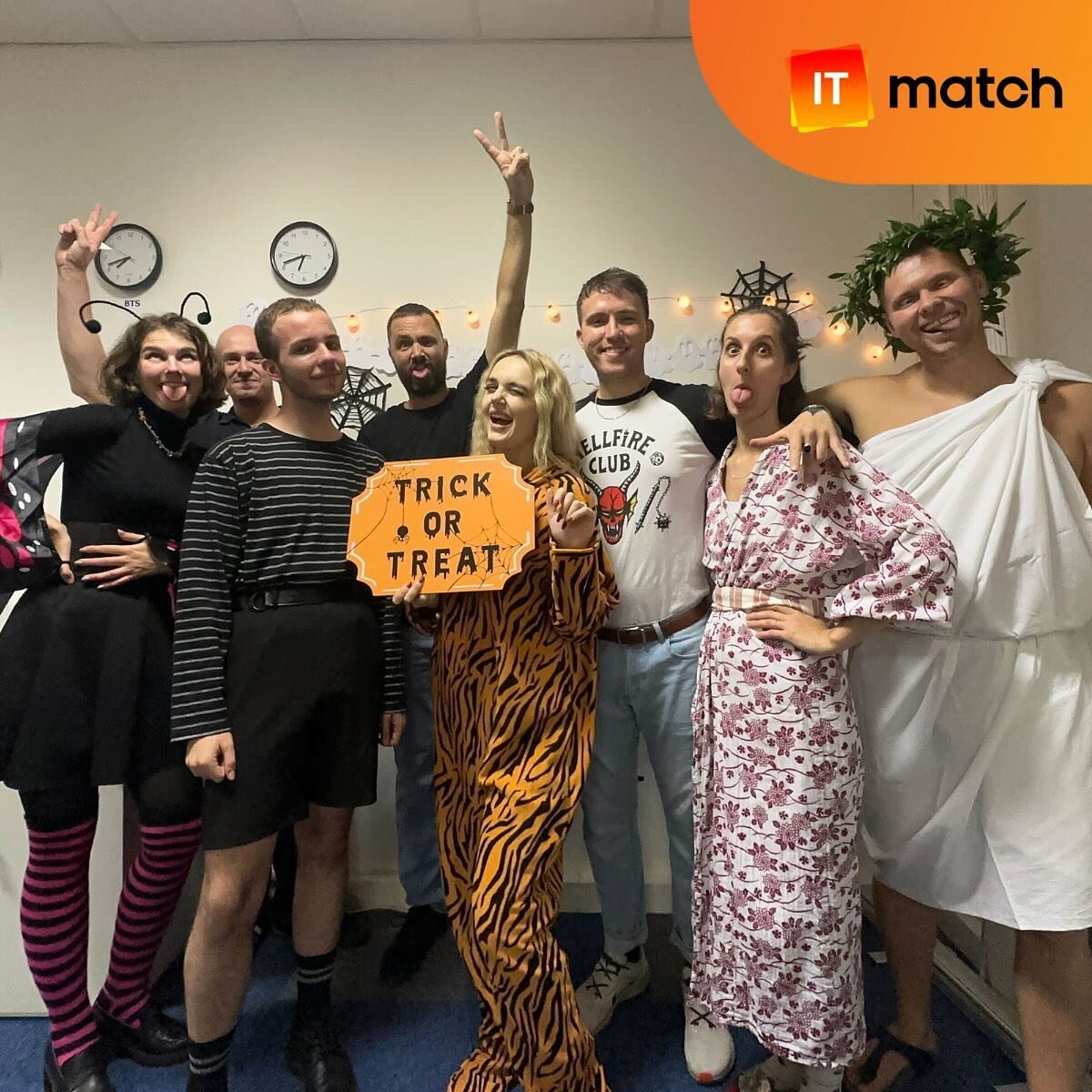 Wickedly good time at our ITmatch Halloween party! 
Thanks to everyone who made it a hauntingly memorable night! 
🎃🕸️ #halloween
