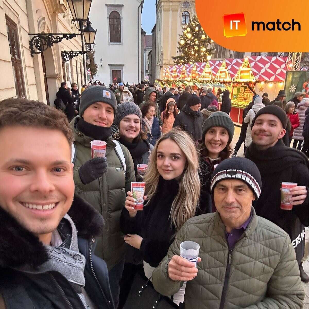 The ITmatch team embraced the Christmas spirit at the Bratislava Christmas markets! 🎄⛄️ Ready to join us in welcoming the festive magic?
#christmas #bratislava #team