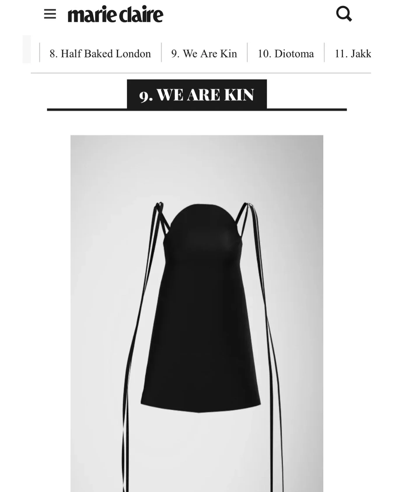 The Arch Cami in the mini and the top were been firm favourites this summer. As we turn to A/W stay tune for a little update ! 

Seen here in @marieclaireuk 

#sustainablefashion #madeinengland #womenswear #fashiondesign #londonstyle #summer
