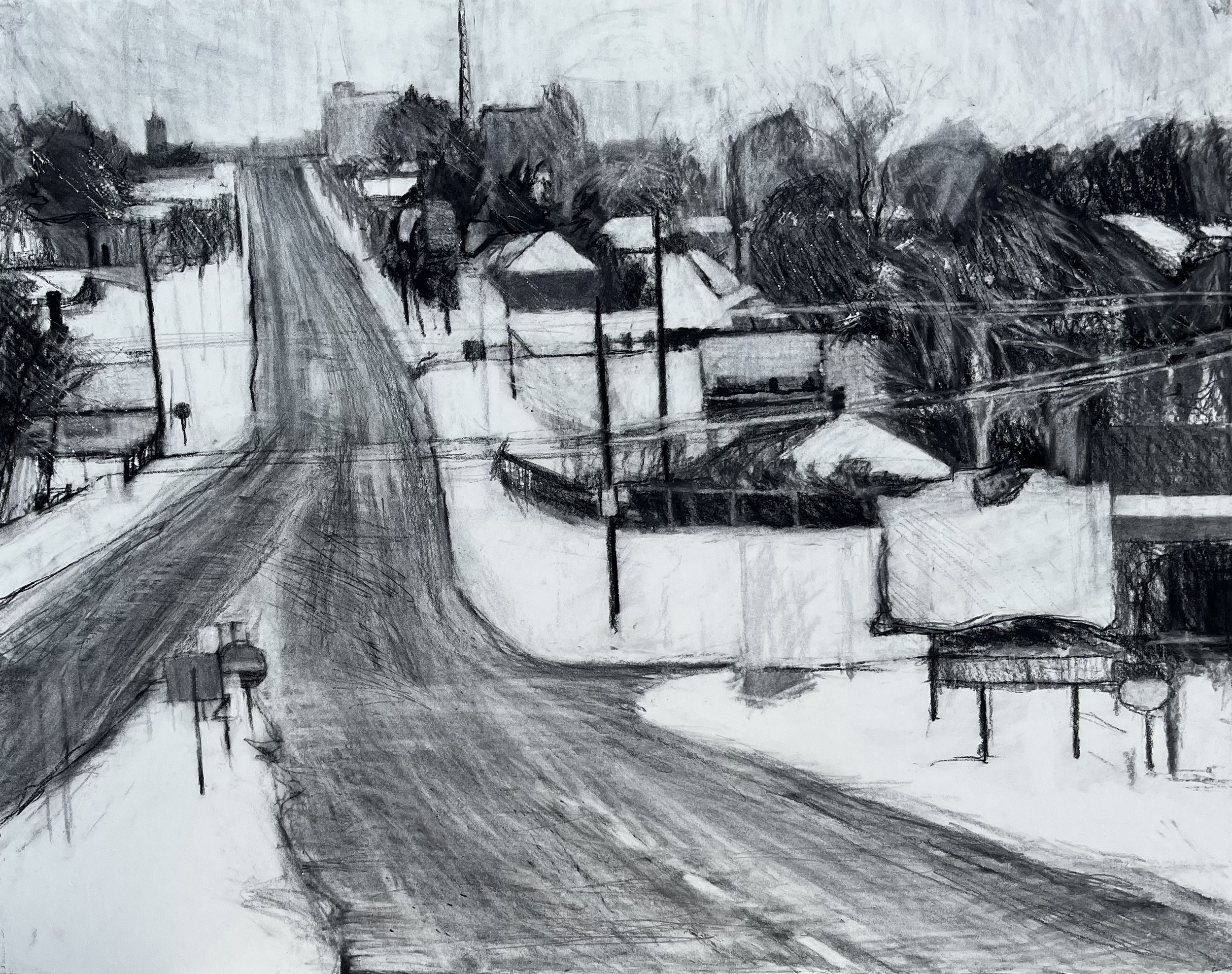 Winter - Ohio / 16 x 20 / Charcoal / 2026