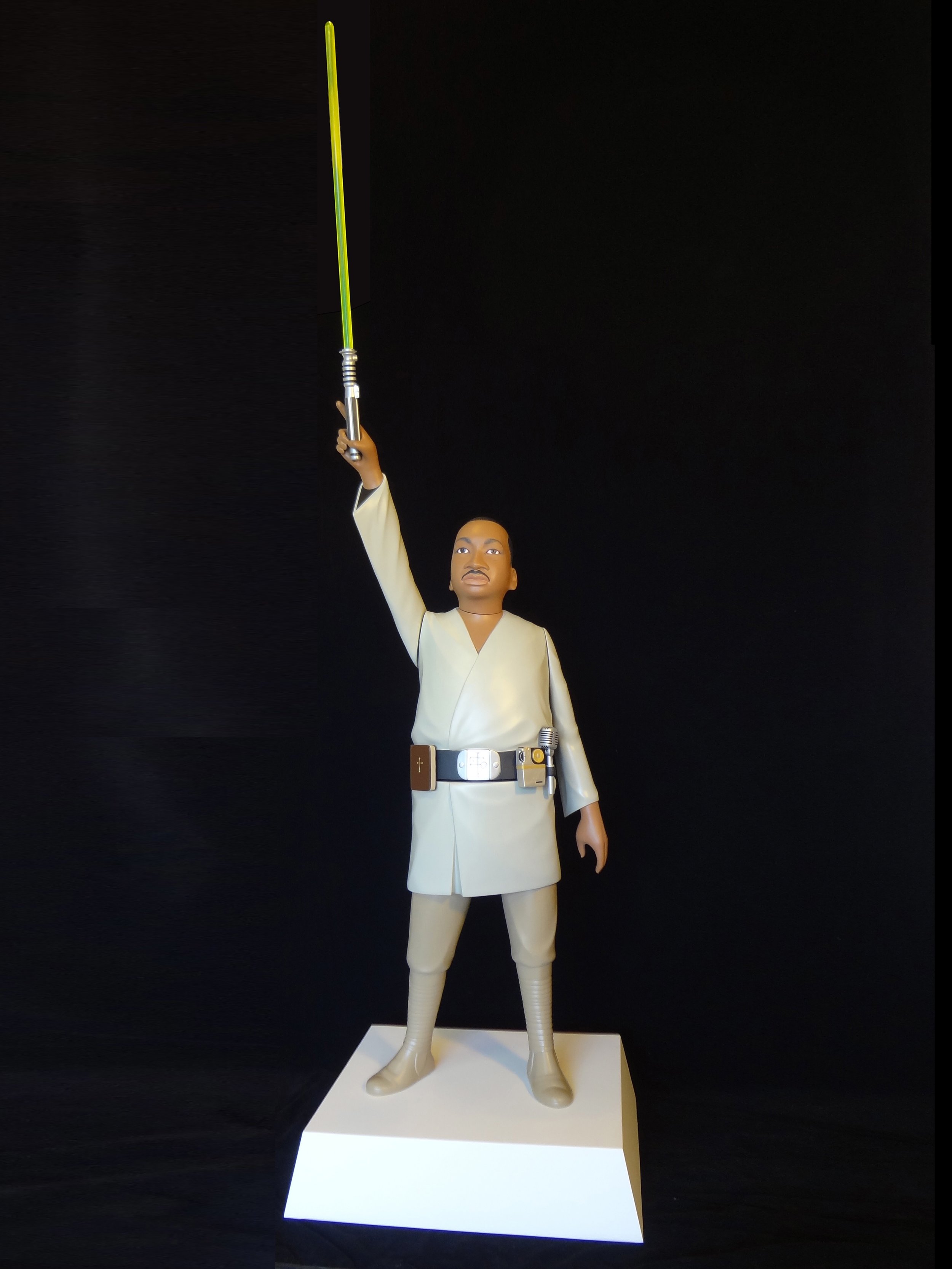 1980's parody political art barrier breaker woodworking sculpture