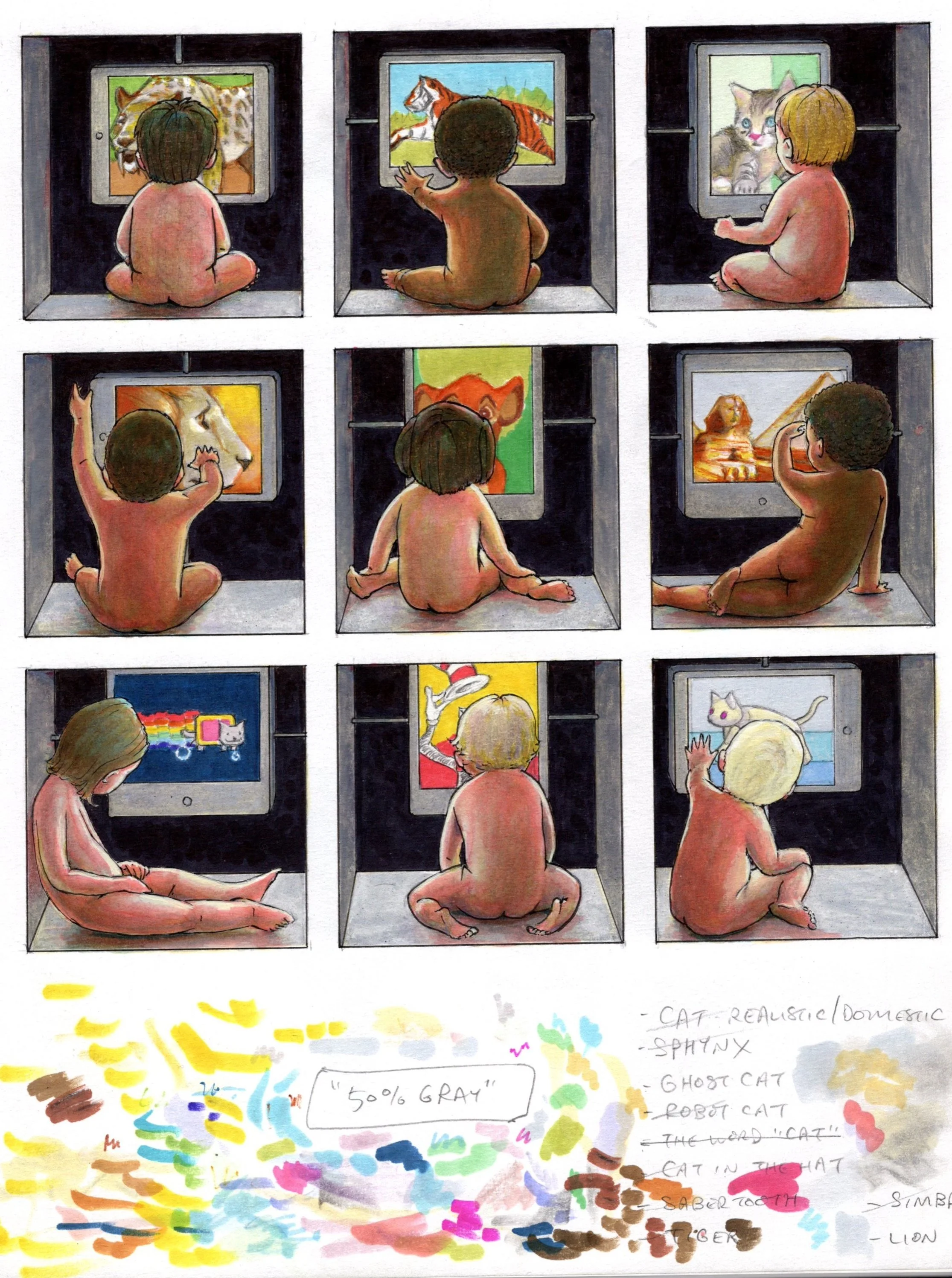 Artist Mike Leavitt book illustration drawing