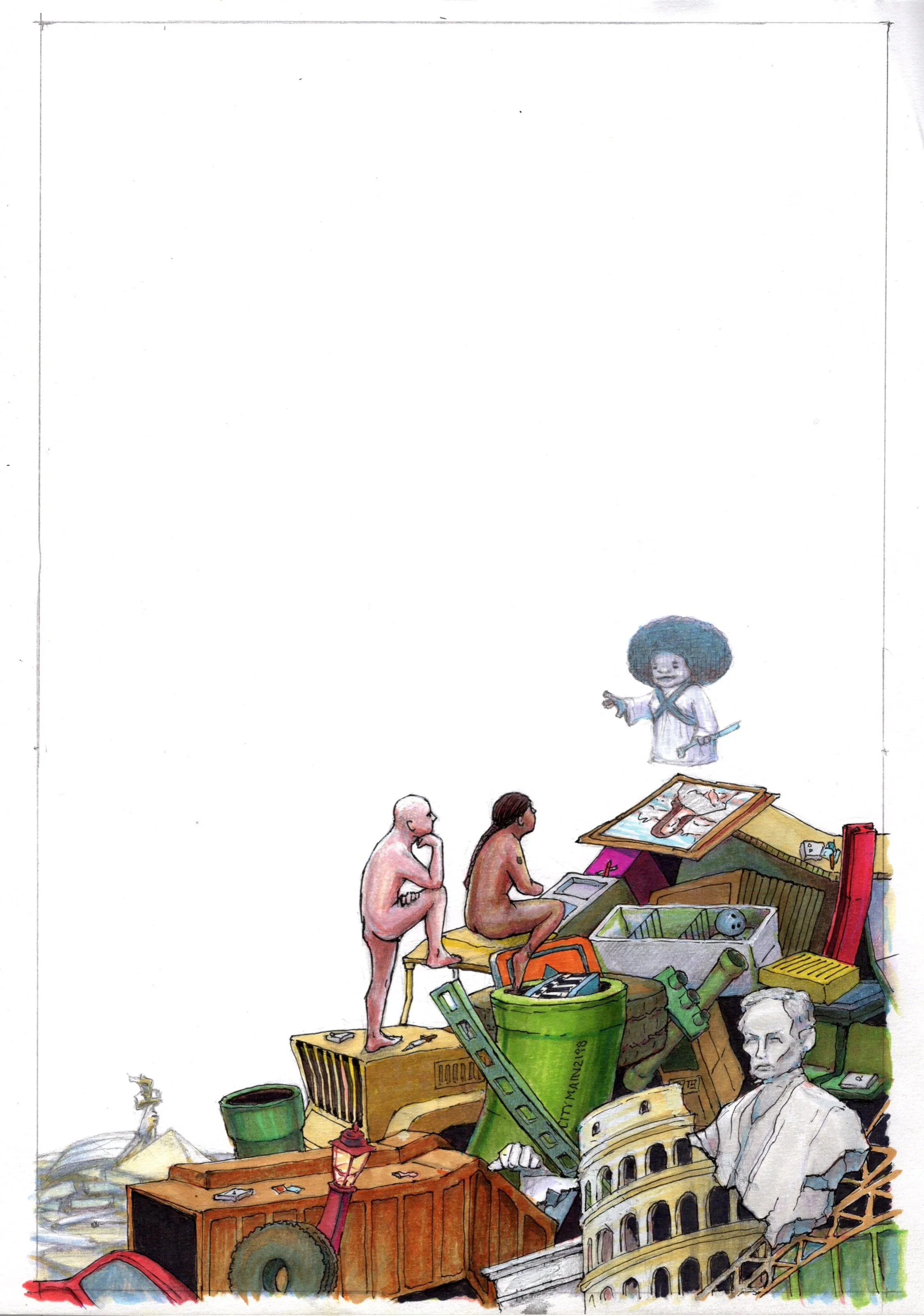 Leavitt drawing book illustration pop culture memory