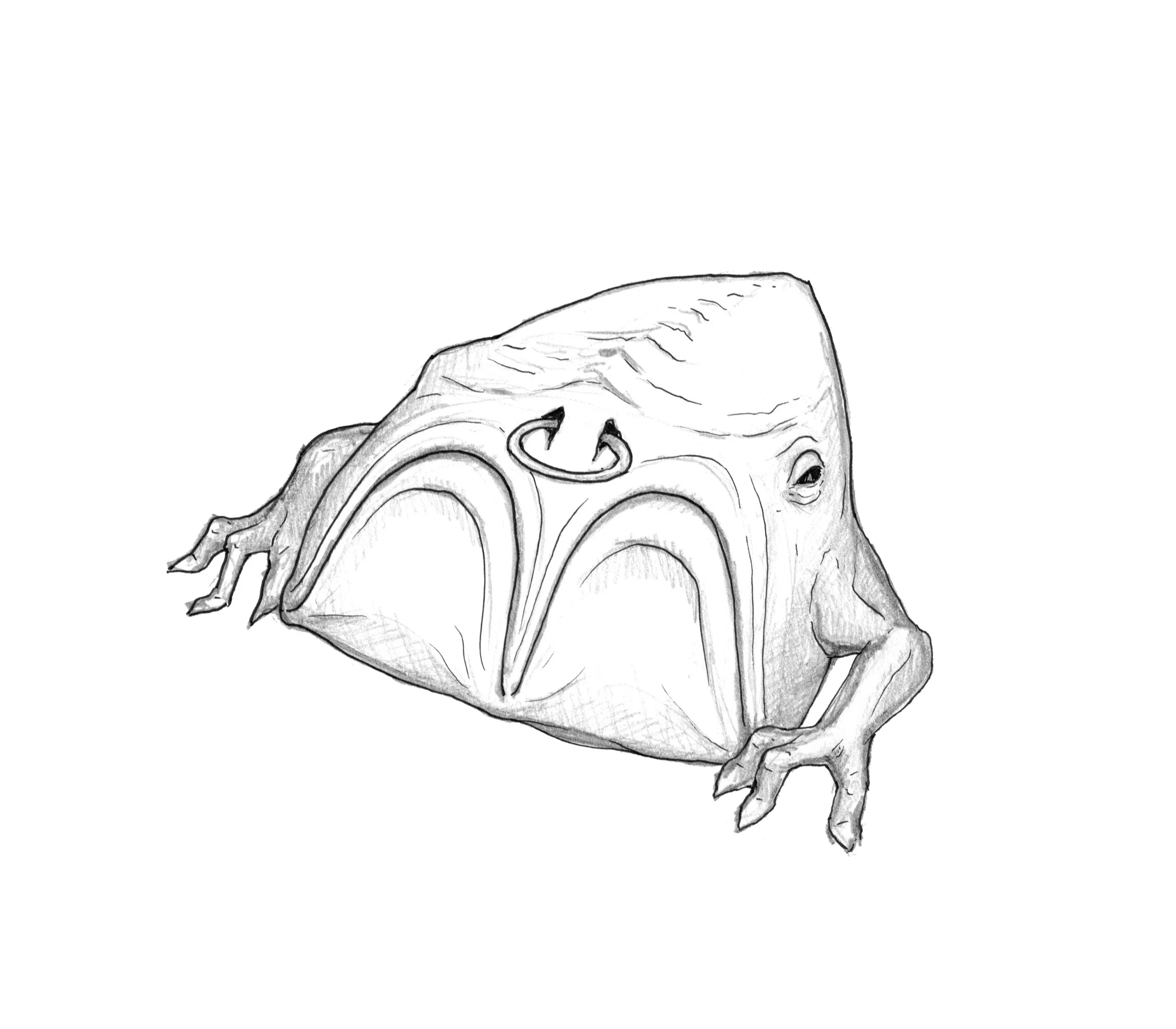 Artist Mike Leavitt monster fantasy drawing sketch illustrating book