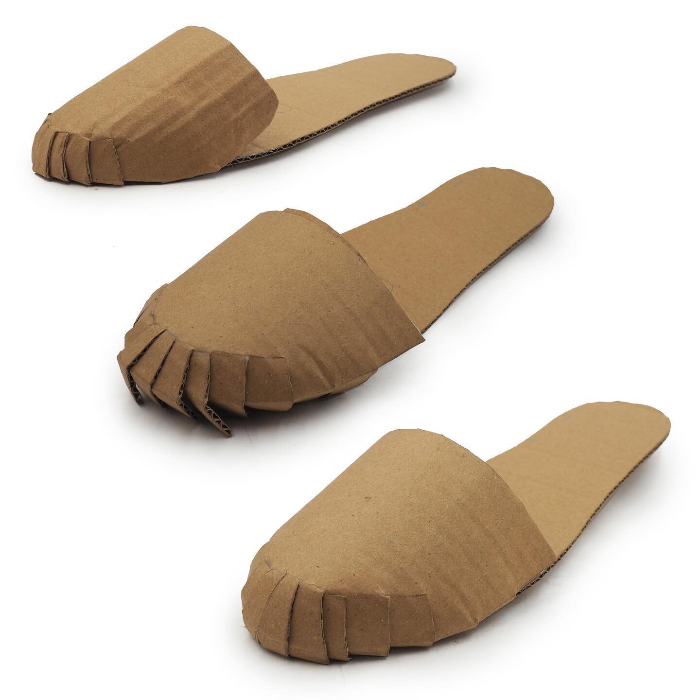 not a slipper. A toe body that&rsquo;ll become a cardboard Puma