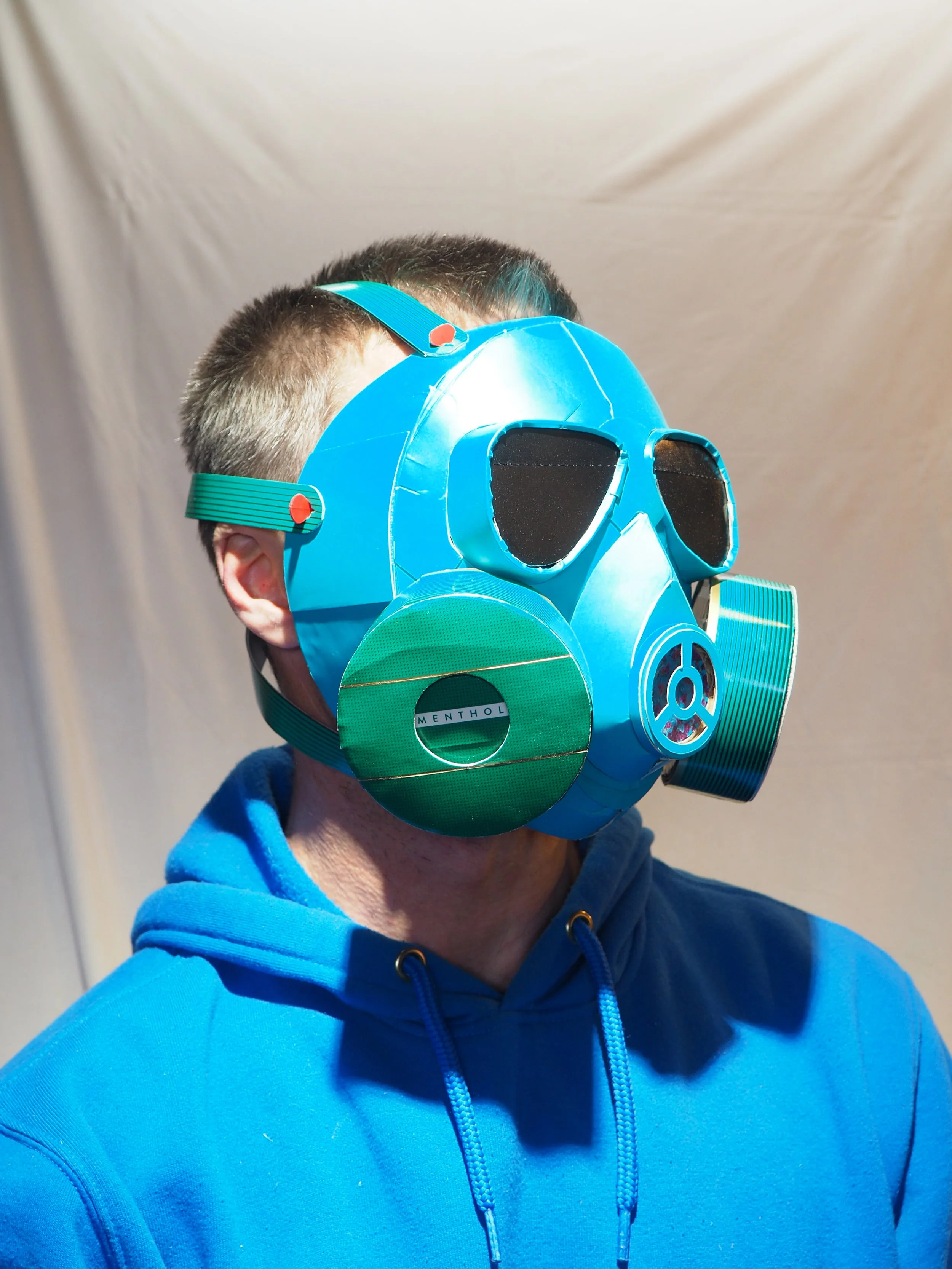 Gas Covid mask 2020 dumpster fire wildfires George Floyd art sculpture menthol big tobacco cigarettes parody
