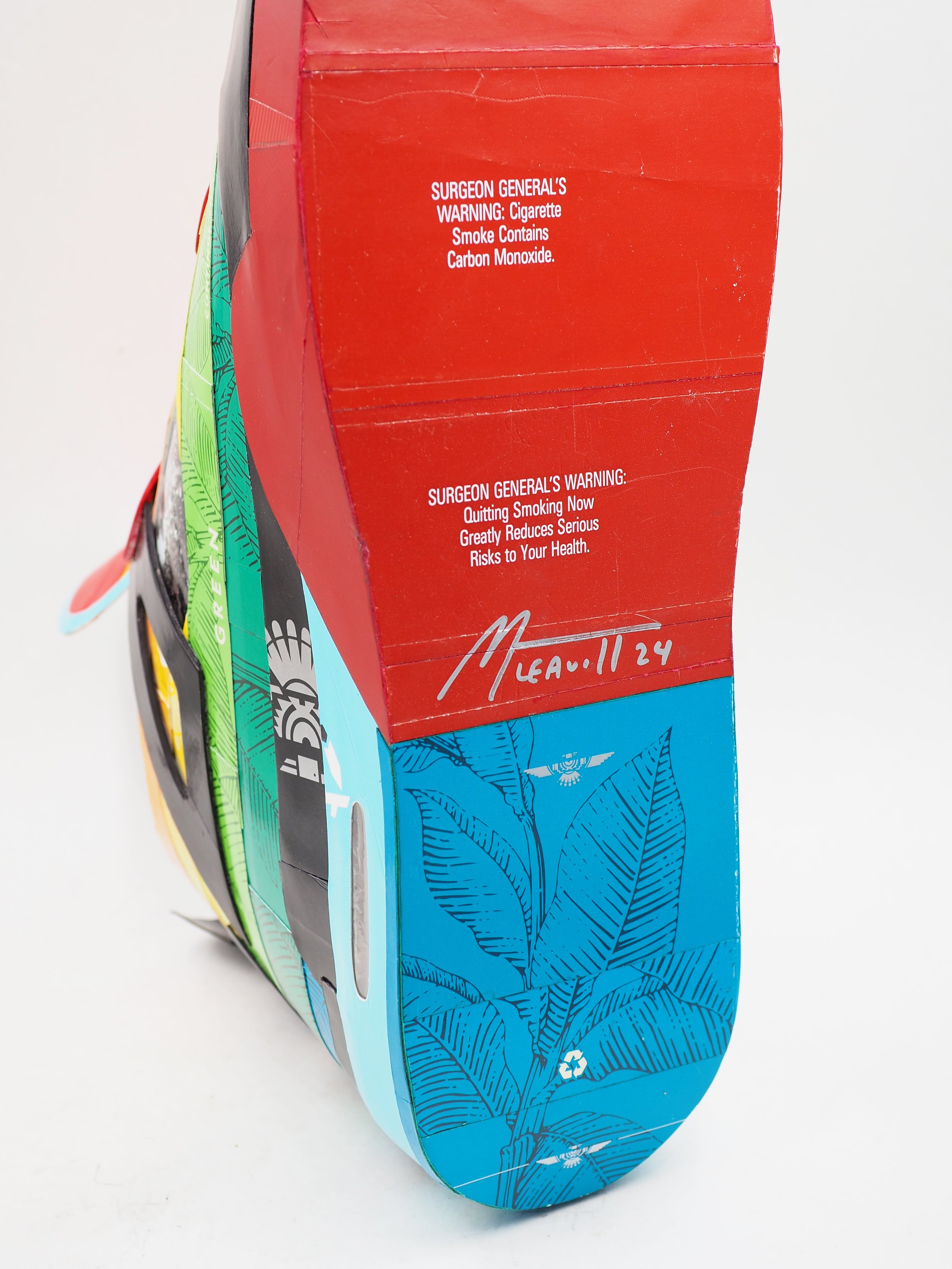 Pop art consumer culture big tobacco American Spirit Nike Air Jordan collector shoe sculpture