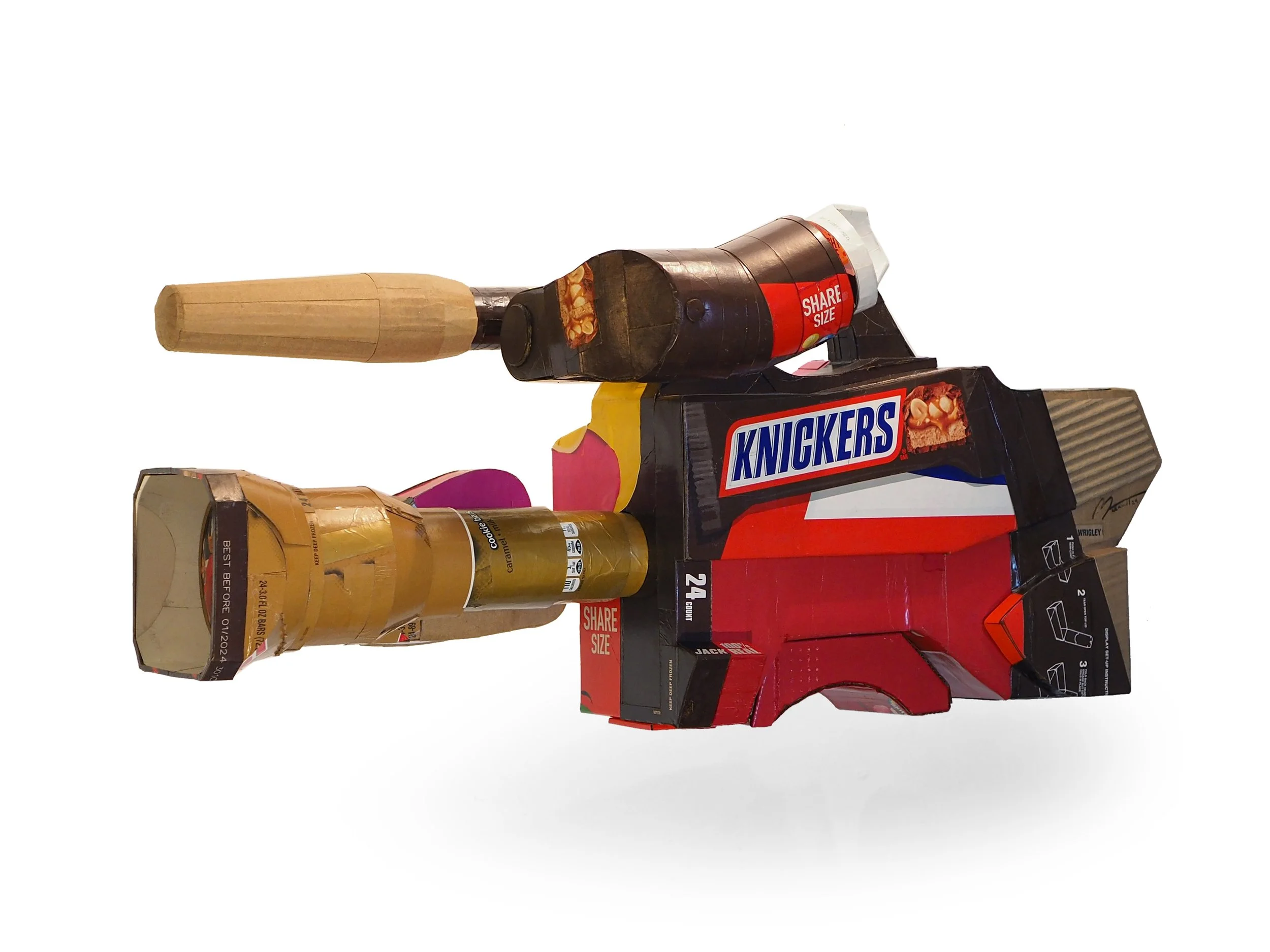 Mars Wrigley Snickers Starburst Twix American Candy Fox TV News Right Wing Media Anti-Capitalist Political Parody Hand-Made Recycled Material Art Sculpture