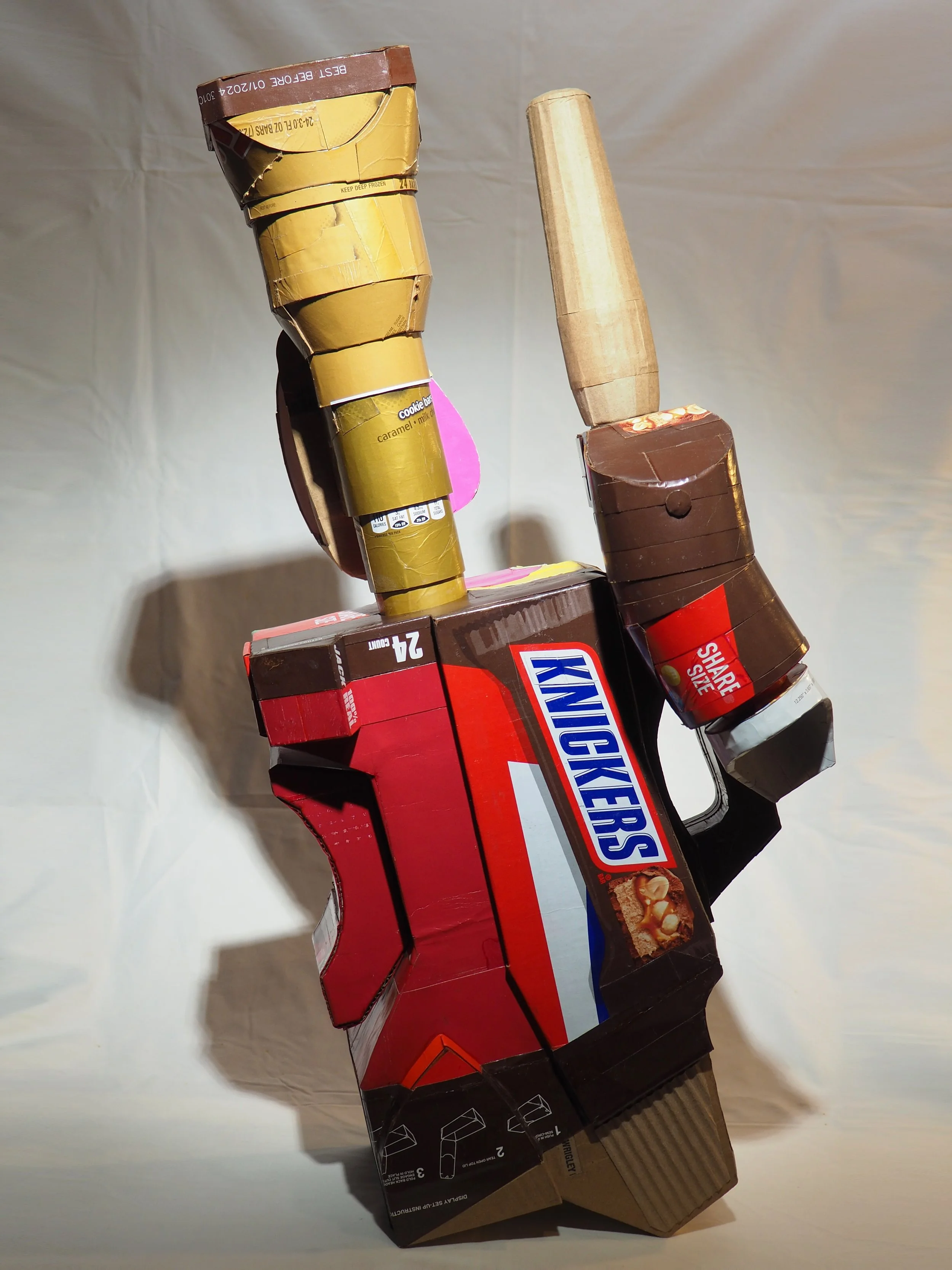 Mars Wrigley Snickers Starburst Twix American Candy Fox TV News Right Wing Media Anti-Capitalist Political Parody Hand-Made Recycled Material Art Sculpture