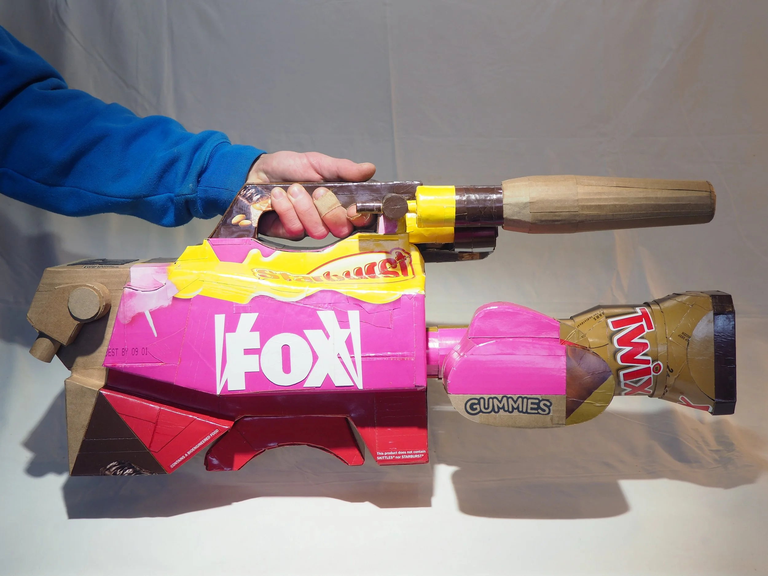Mars Wrigley Snickers Starburst Twix American Candy Fox TV News Right Wing Media Anti-Capitalist Political Parody Hand-Made Recycled Material Art Sculpture