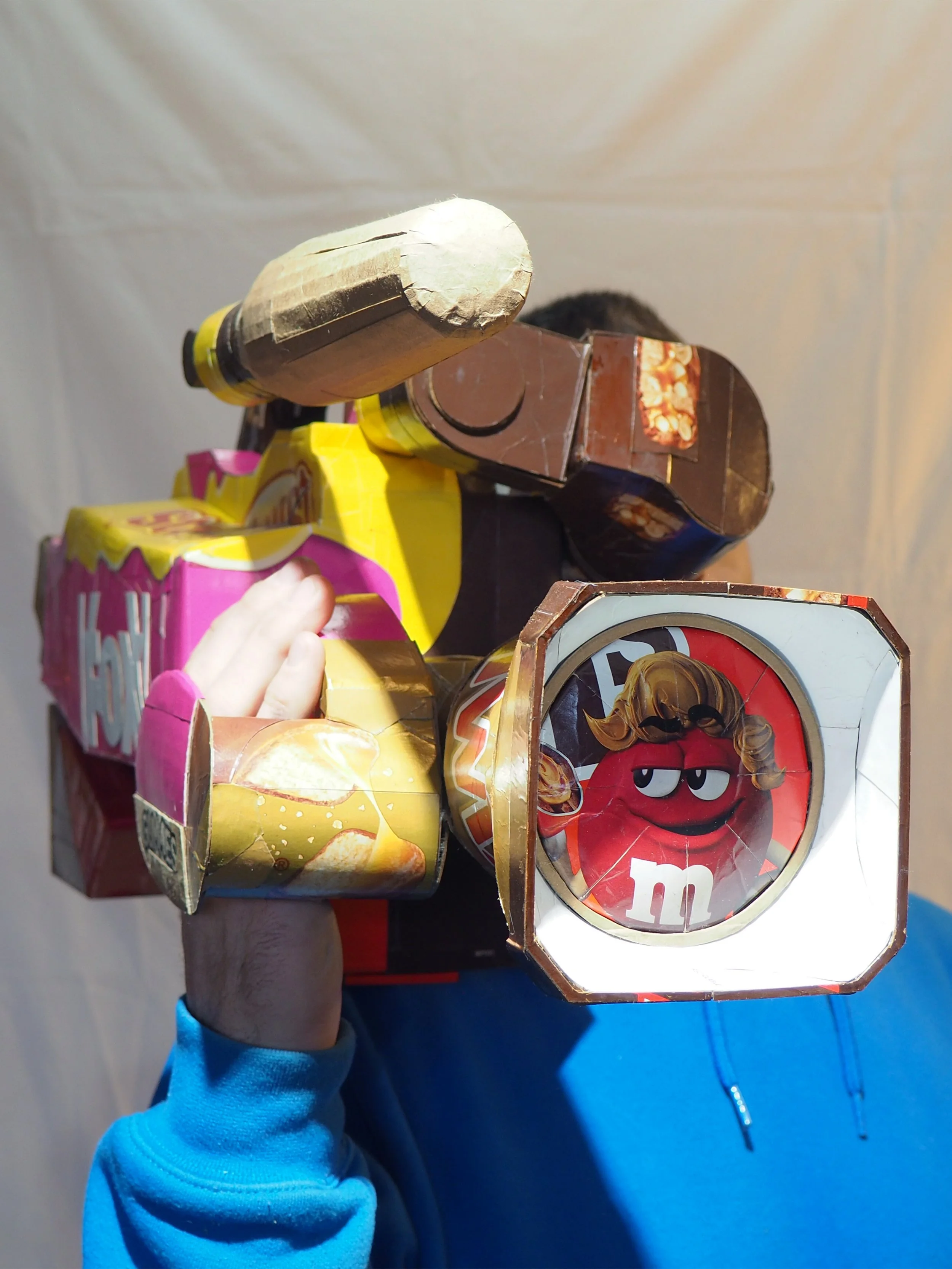 Mars Wrigley Snickers Starburst Twix American Candy Fox TV News Right Wing Media Anti-Capitalist Political Parody Hand-Made Recycled Material Art Sculpture