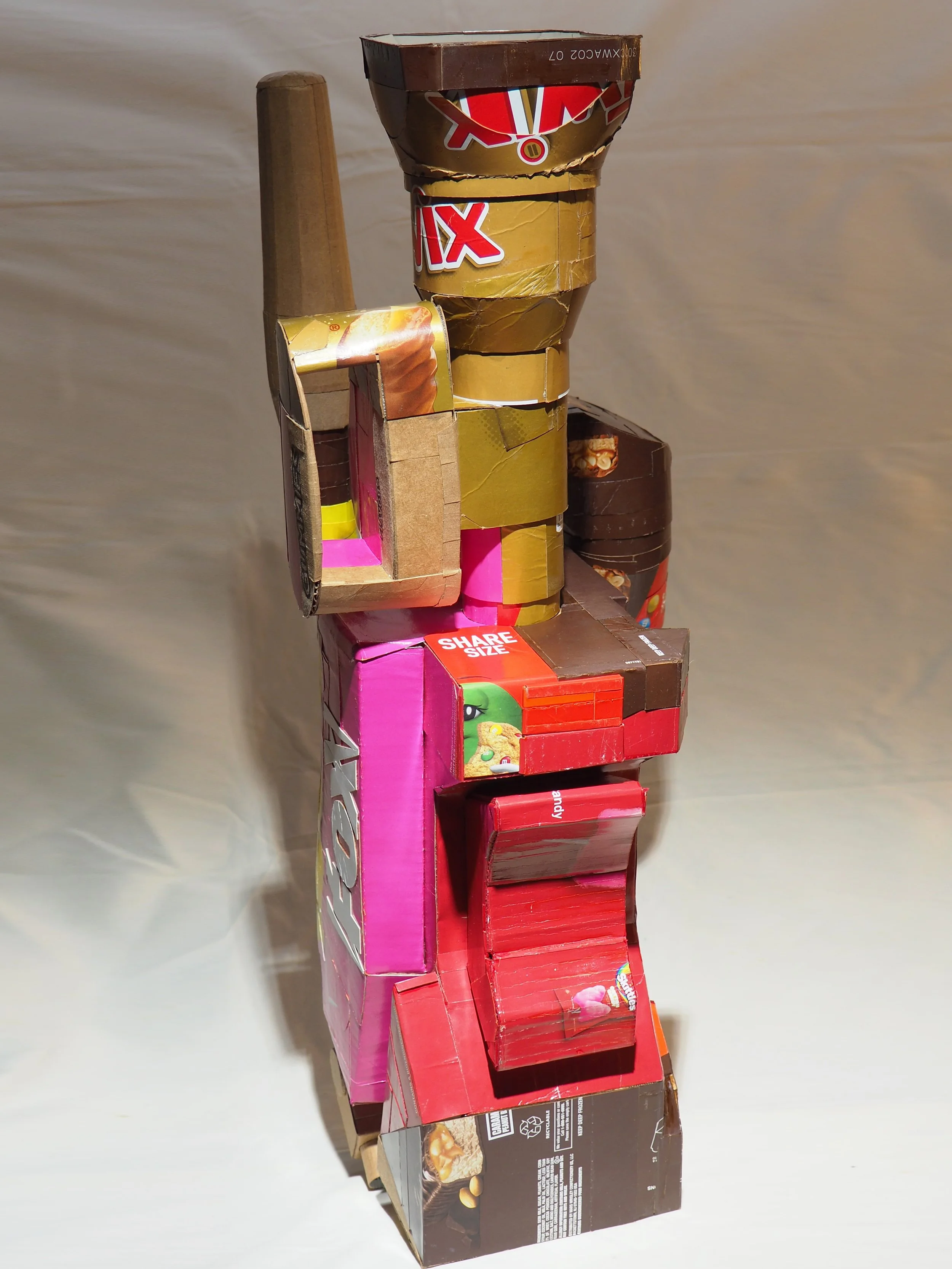 Mars Wrigley Snickers Starburst Twix American Candy Fox TV News Right Wing Media Anti-Capitalist Political Parody Hand-Made Recycled Material Art Sculpture