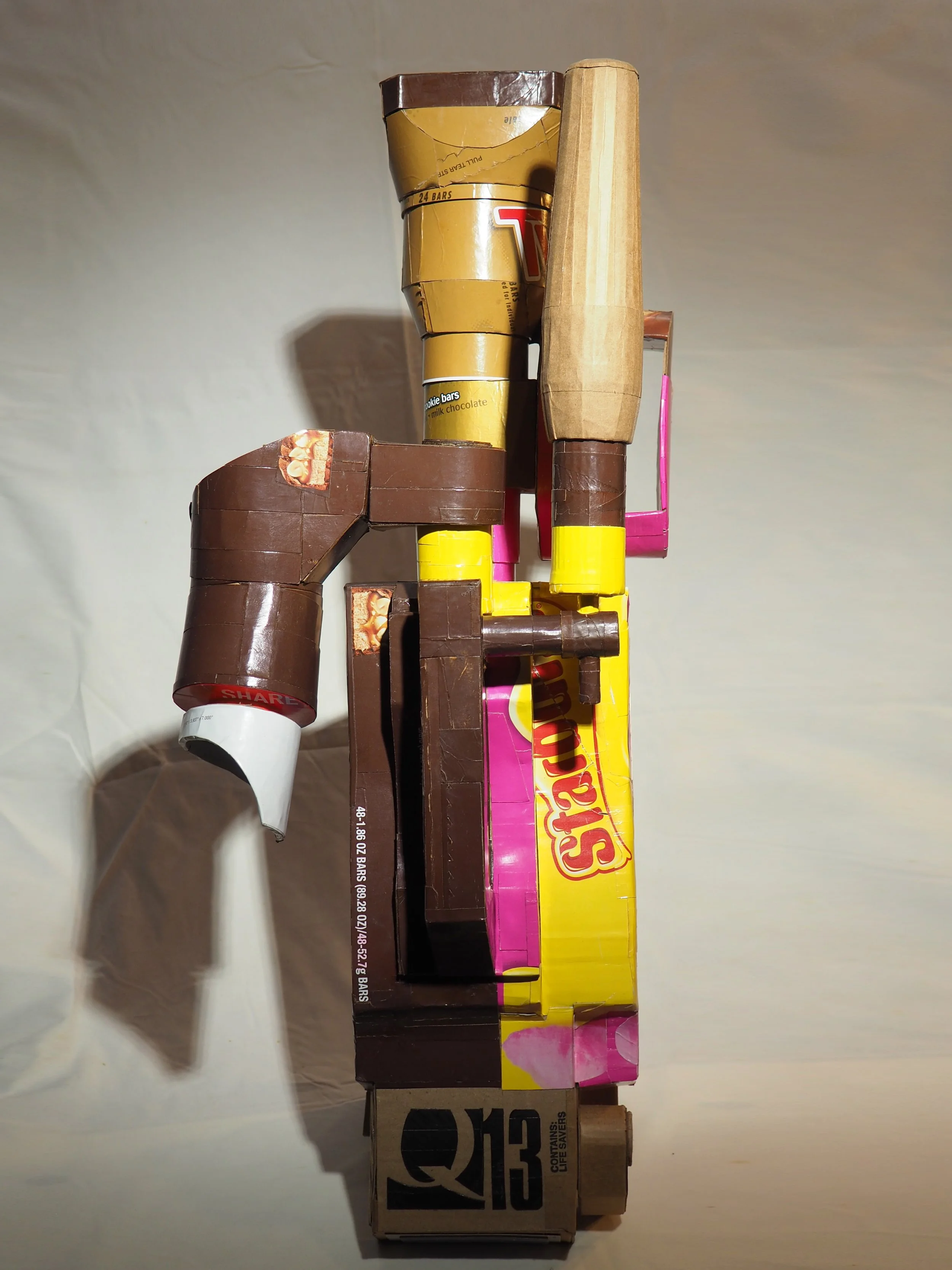 Mars Wrigley Snickers Starburst Twix American Candy Fox TV News Right Wing Media Anti-Capitalist Political Parody Hand-Made Recycled Material Art Sculpture