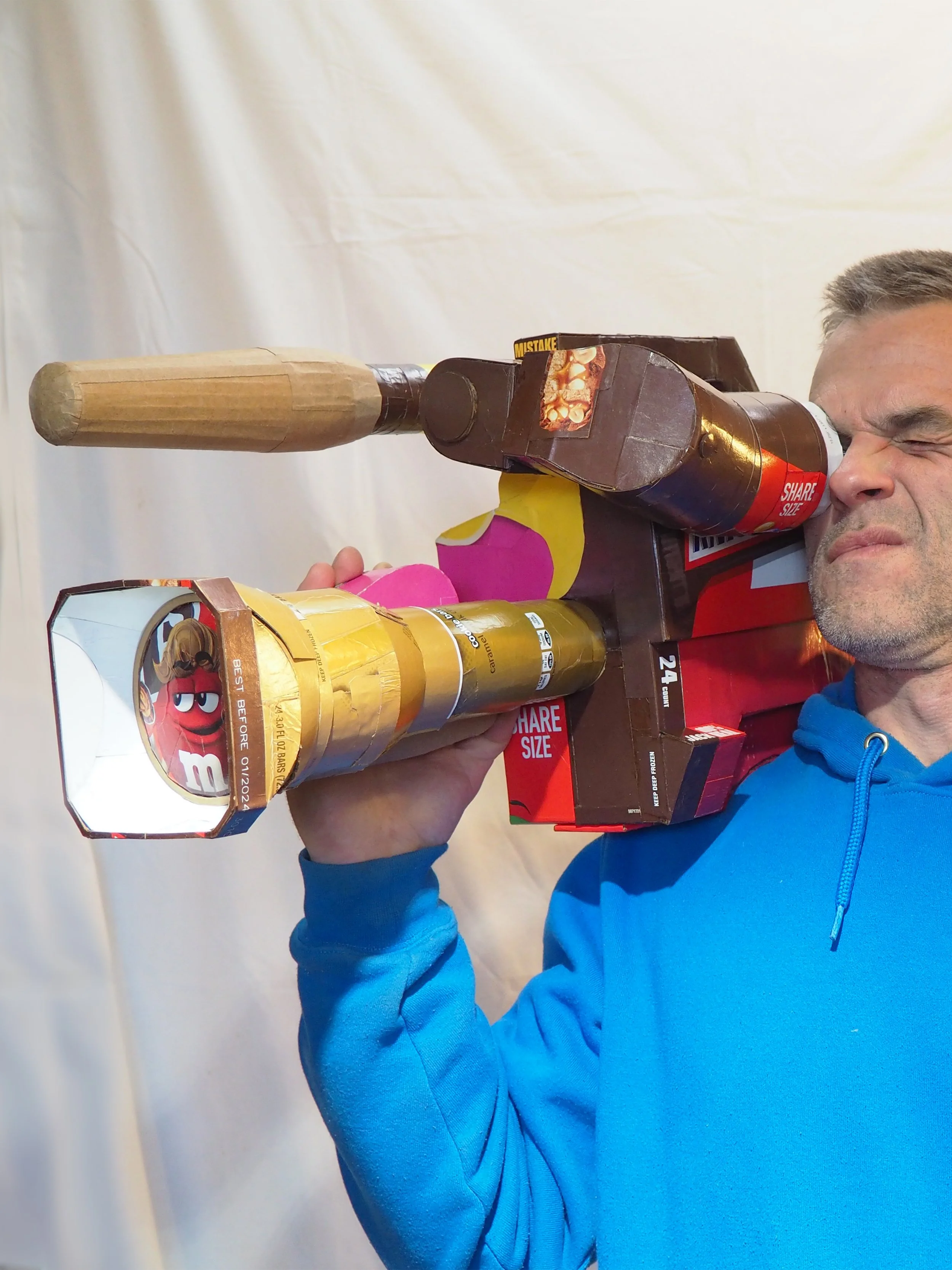 Mars Wrigley Snickers Starburst Twix American Candy Fox TV News Right Wing Media Anti-Capitalist Political Parody Hand-Made Recycled Material Art Sculpture